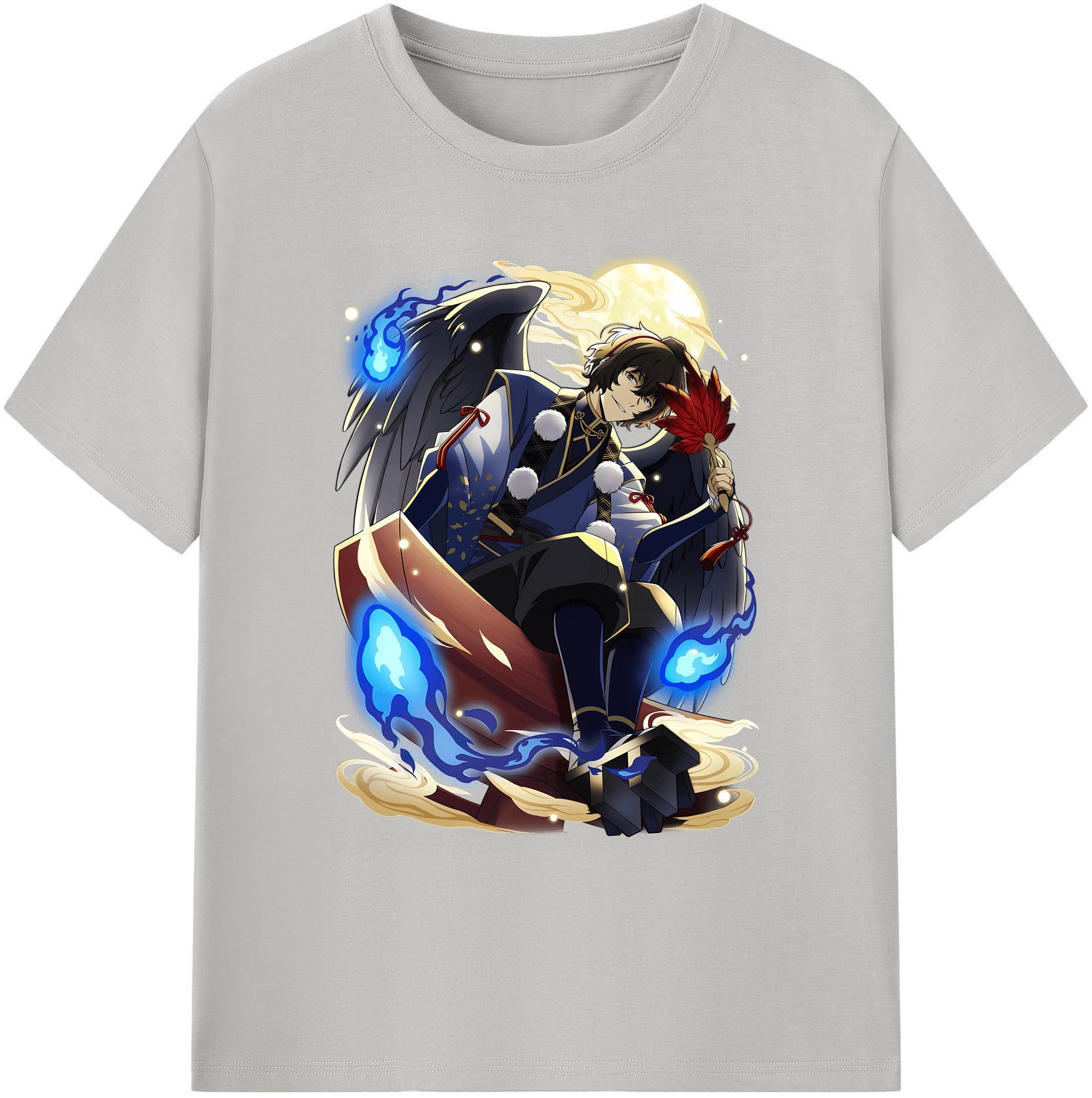 （画像用） 文豪ストレイドッグス Bungo Stray Dogs 綿100％ メンズ半袖Tシャツ｜肌触りやわらか＆通気性
