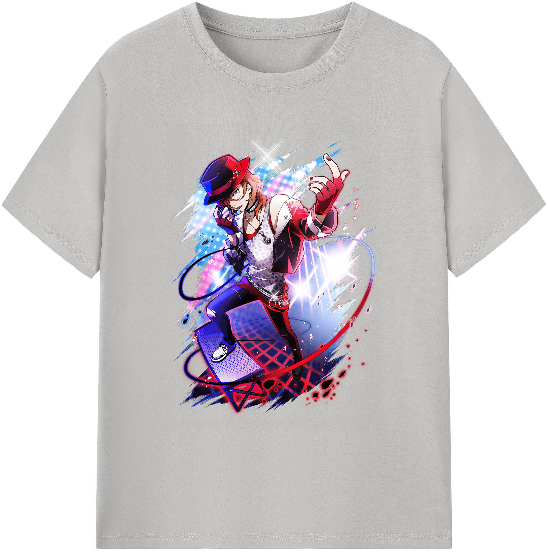 （画像用） 文豪ストレイドッグス Bungo Stray Dogs 綿100％ メンズ半袖Tシャツ｜肌触りやわらか＆通気性