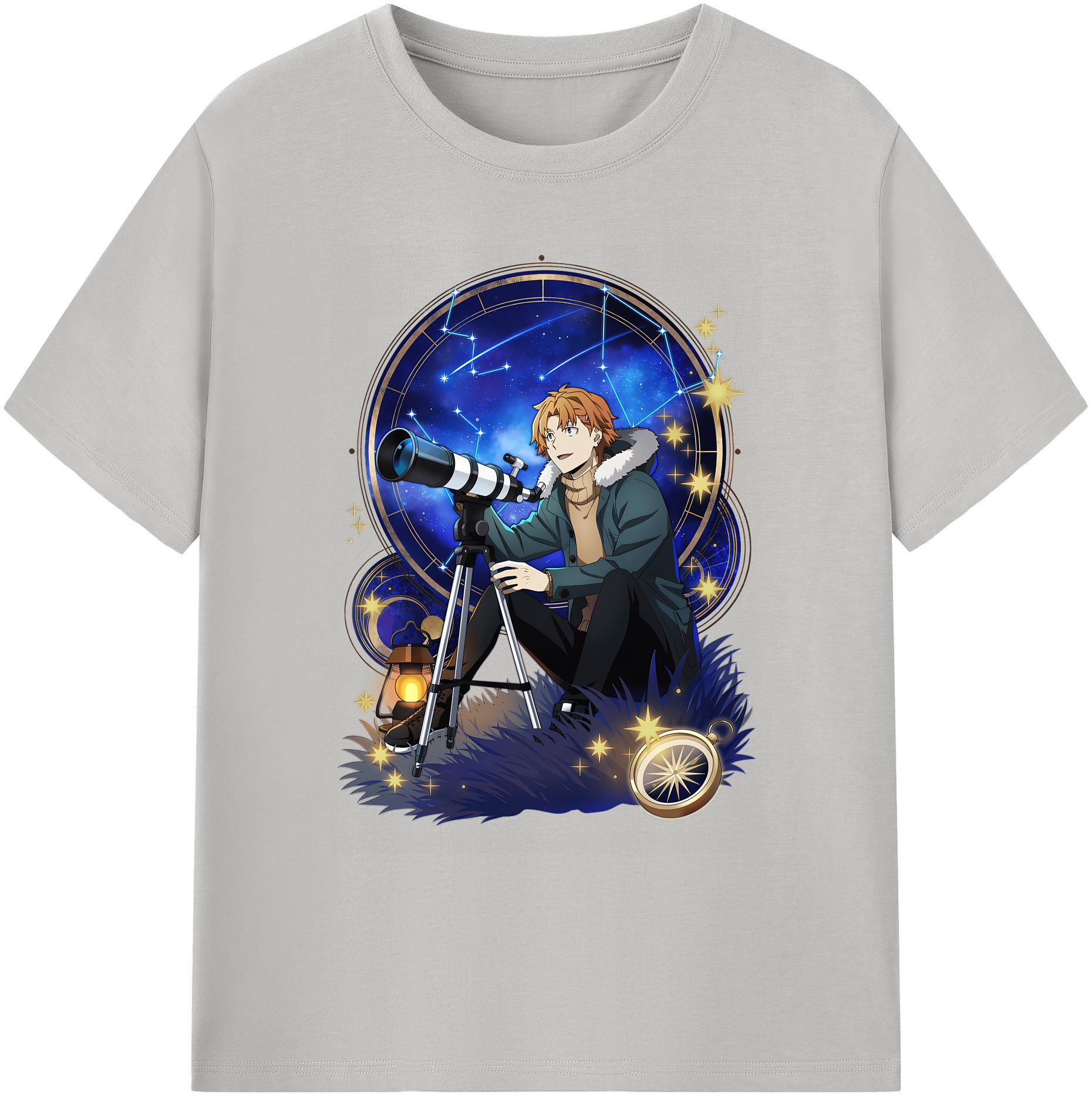 （画像用） 文豪ストレイドッグス Bungo Stray Dogs 綿100％ メンズ半袖Tシャツ｜肌触りやわらか＆通気性