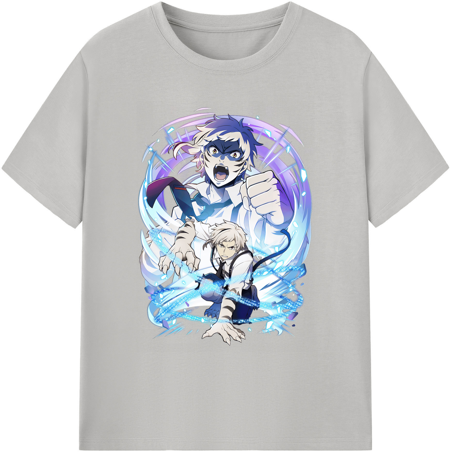 （画像用） 文豪ストレイドッグス Bungo Stray Dogs 綿100％ メンズ半袖Tシャツ｜肌触りやわらか＆通気性