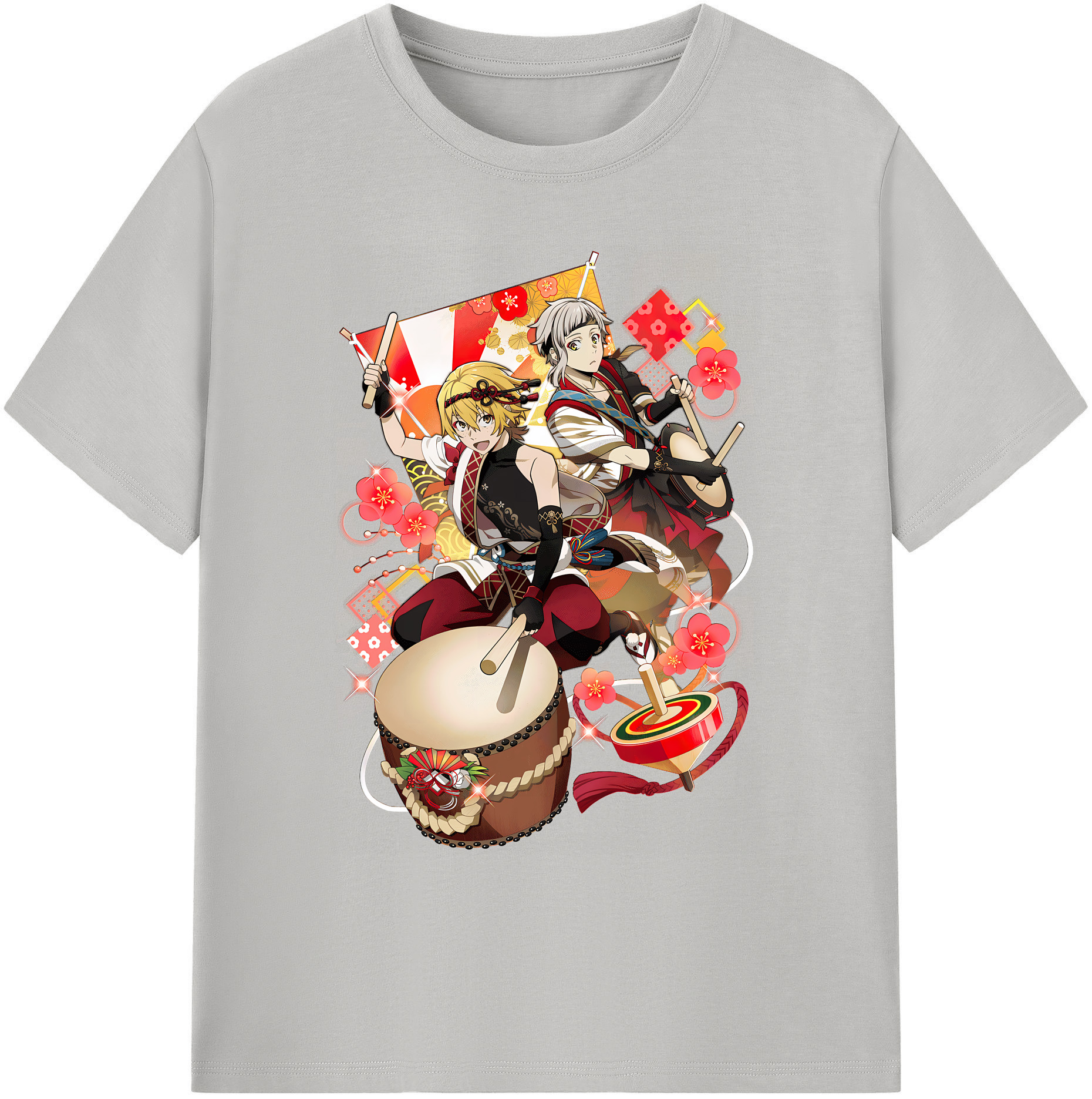 （画像用） 文豪ストレイドッグス Bungo Stray Dogs 綿100％ メンズ半袖Tシャツ｜肌触りやわらか＆通気性