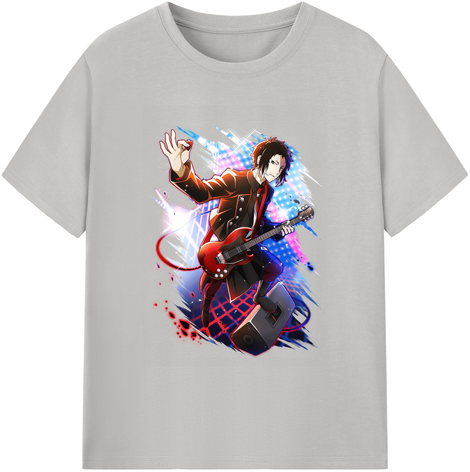 （画像用） 文豪ストレイドッグス Bungo Stray Dogs 綿100％ メンズ半袖Tシャツ｜肌触りやわらか＆通気性