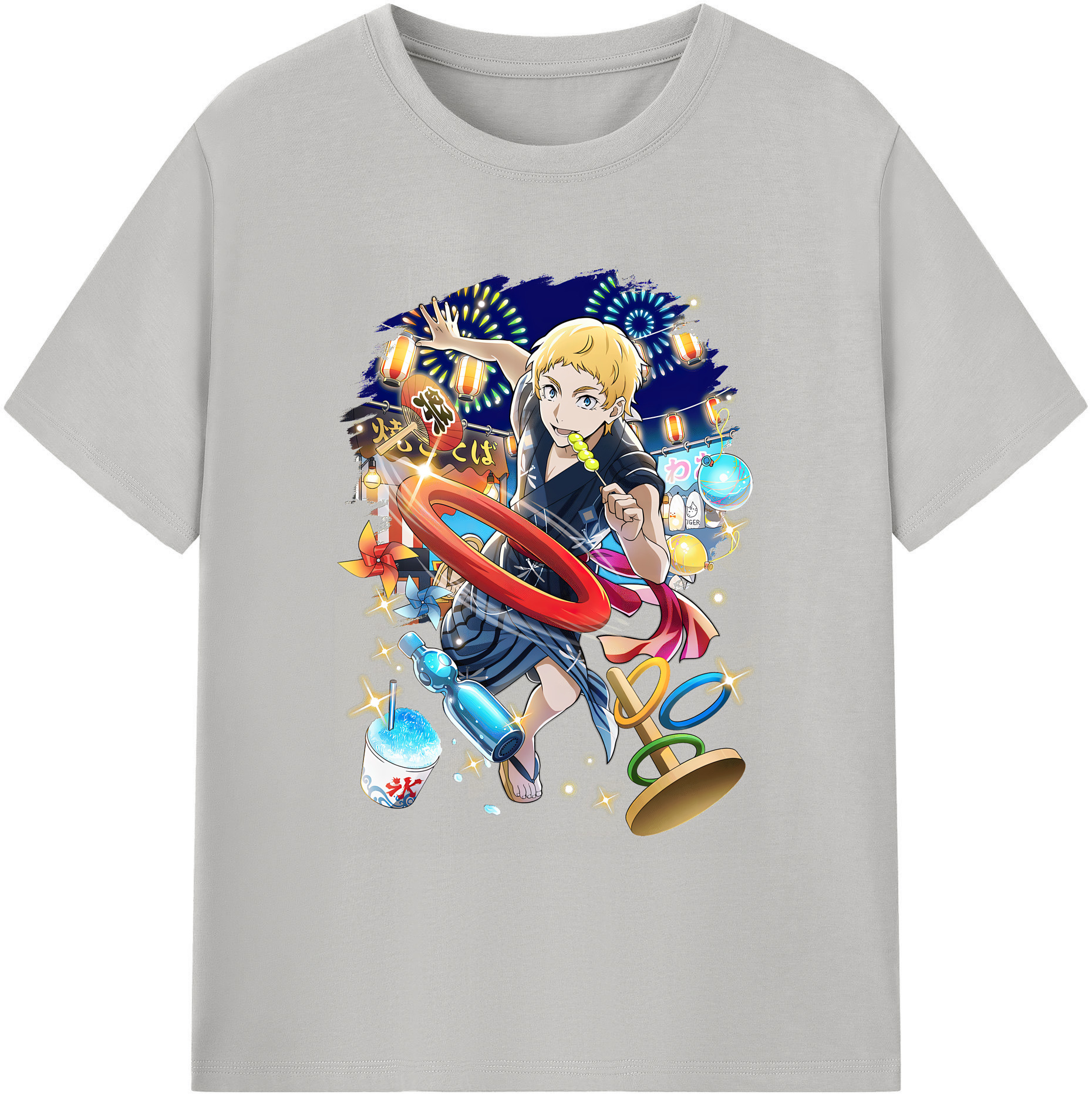 （画像用） 文豪ストレイドッグス Bungo Stray Dogs 綿100％ メンズ半袖Tシャツ｜肌触りやわらか＆通気性