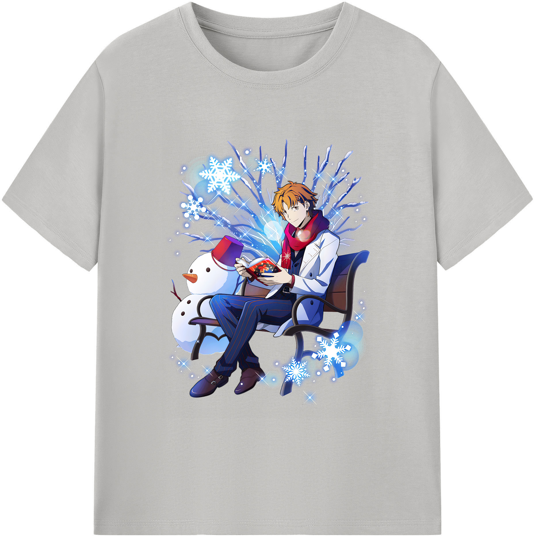 （画像用） 文豪ストレイドッグス Bungo Stray Dogs 綿100％ メンズ半袖Tシャツ｜肌触りやわらか＆通気性