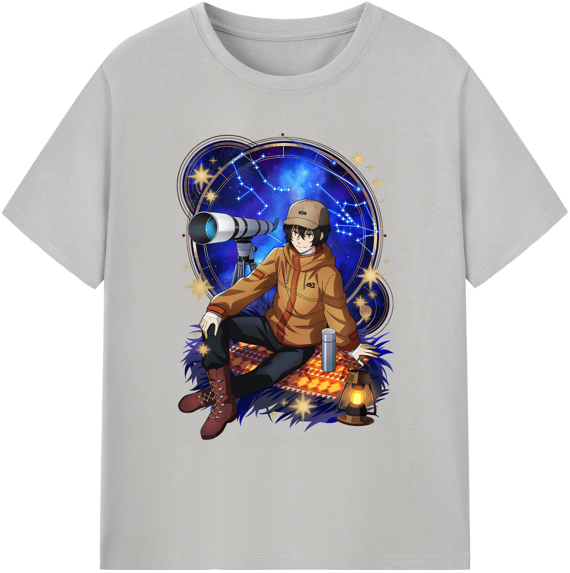 （画像用） 文豪ストレイドッグス Bungo Stray Dogs 綿100％ メンズ半袖Tシャツ｜肌触りやわらか＆通気性