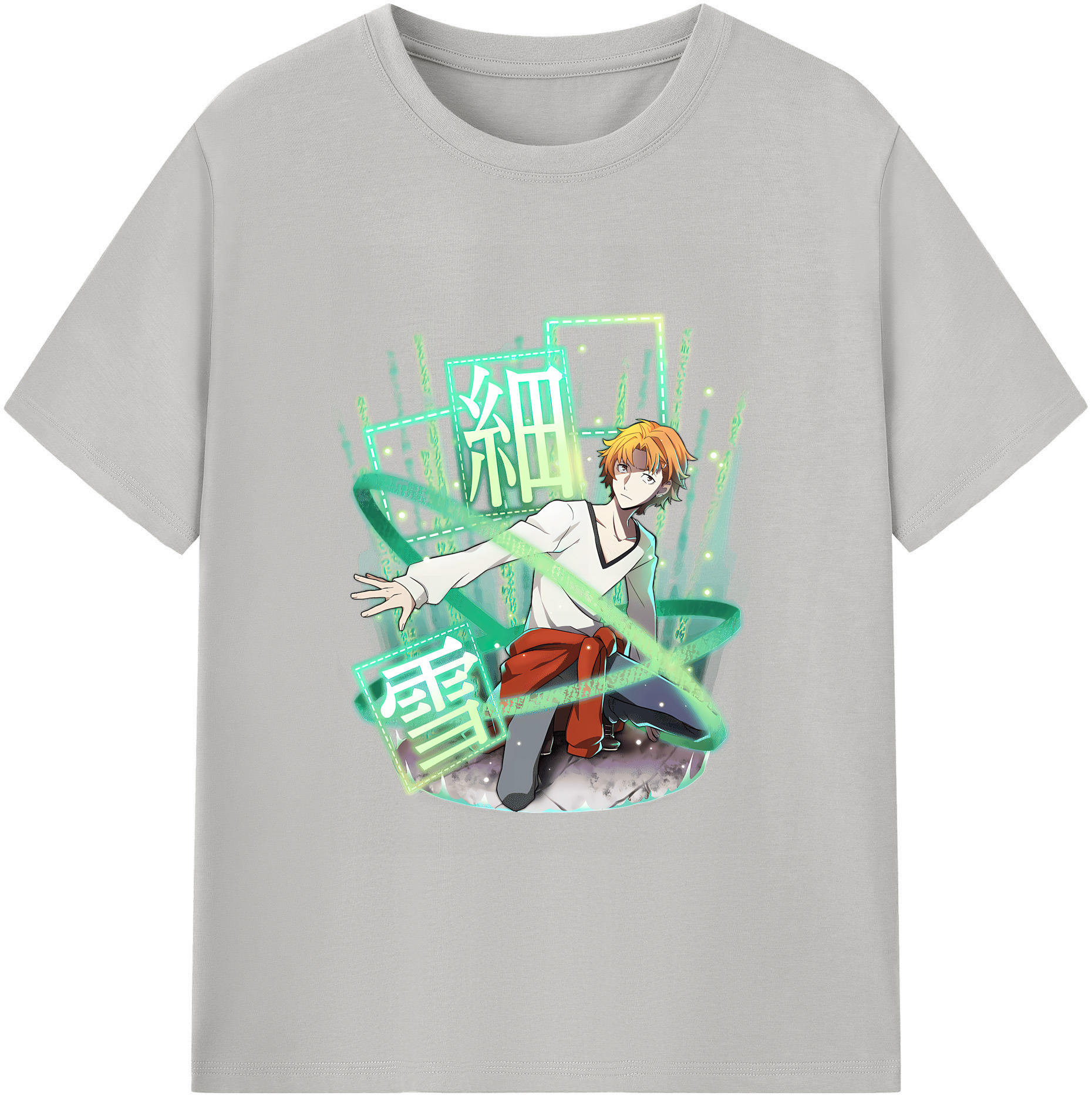 （画像用） 文豪ストレイドッグス Bungo Stray Dogs 綿100％ メンズ半袖Tシャツ｜肌触りやわらか＆通気性