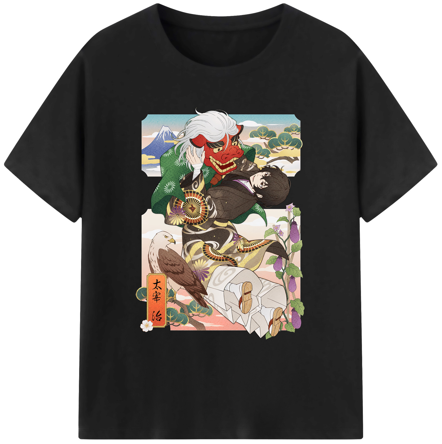 （画像用） 文豪ストレイドッグス Bungo Stray Dogs 綿100％ メンズ半袖Tシャツ｜肌触りやわらか＆通気性