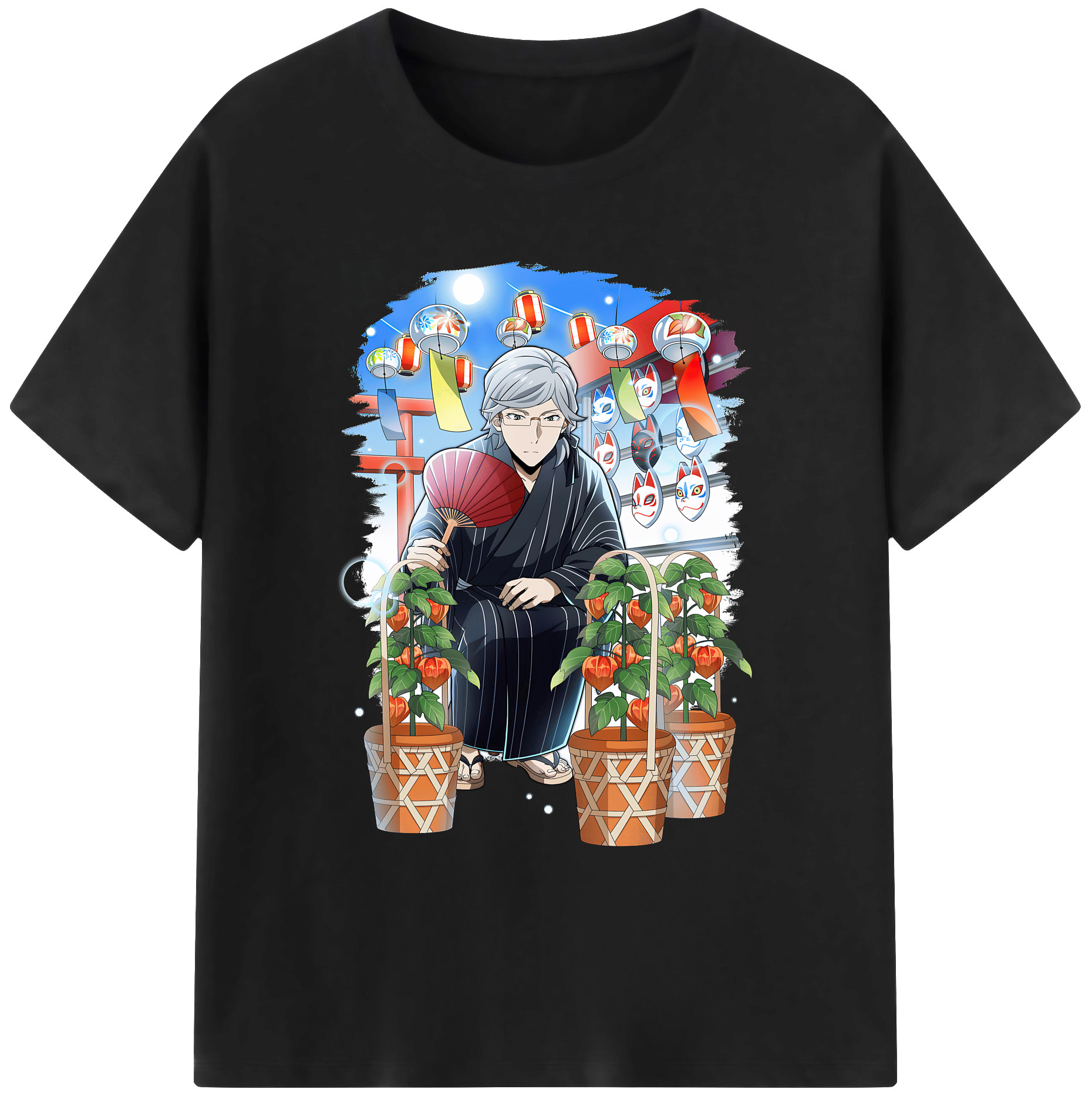 （画像用） 文豪ストレイドッグス Bungo Stray Dogs 綿100％ メンズ半袖Tシャツ｜肌触りやわらか＆通気性