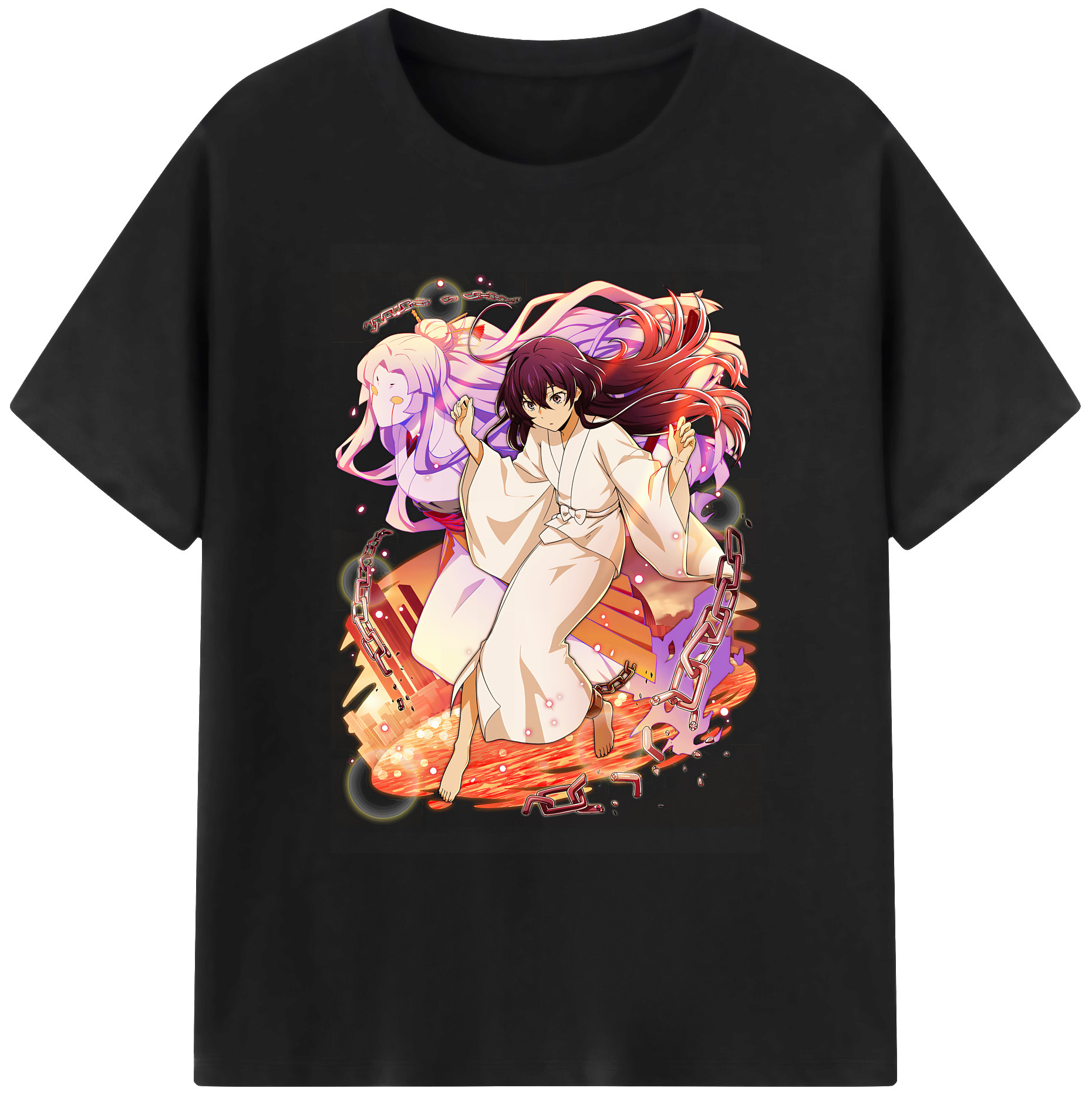 （画像用） 文豪ストレイドッグス Bungo Stray Dogs 綿100％ メンズ半袖Tシャツ｜肌触りやわらか＆通気性