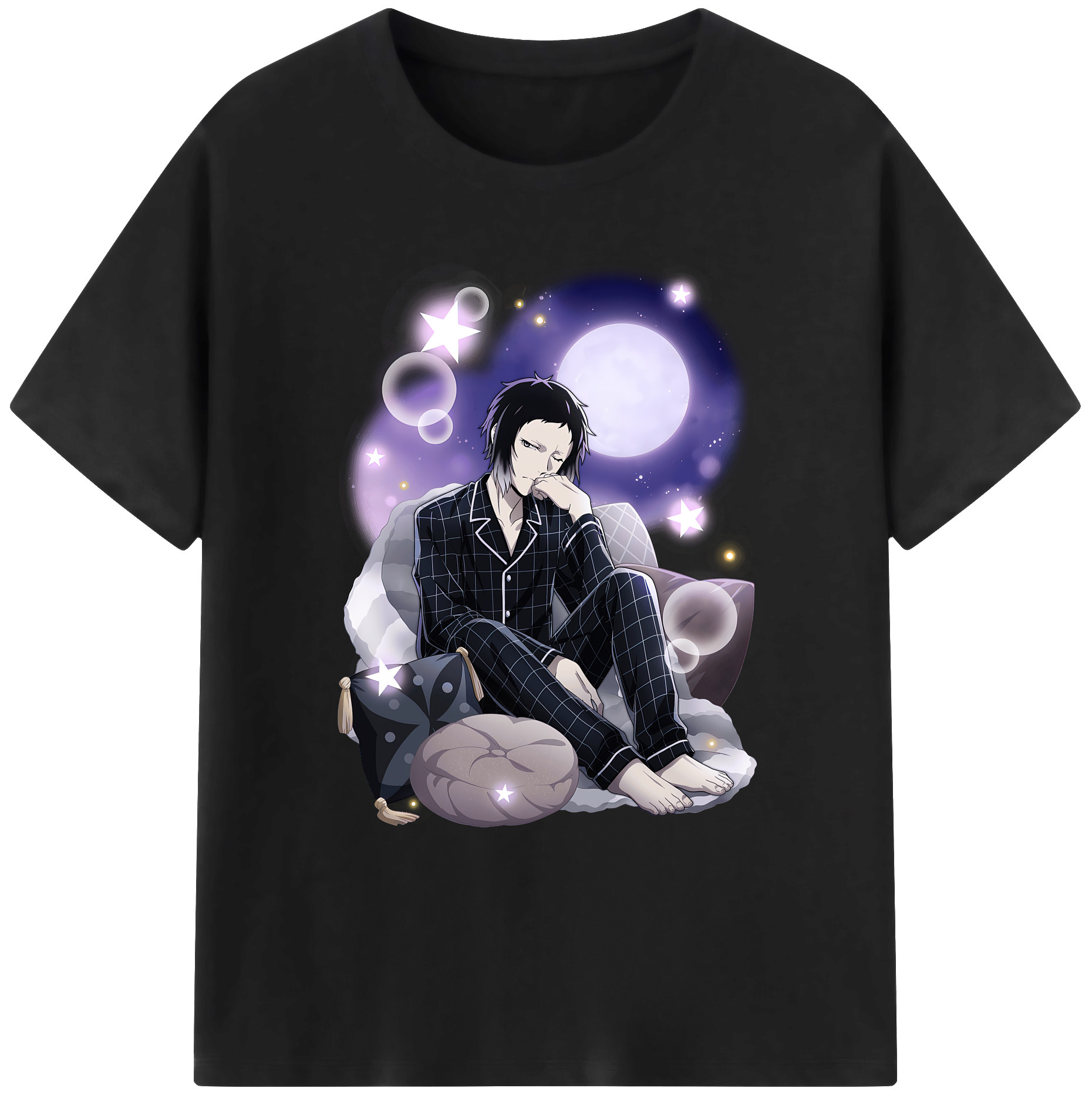 （画像用） 文豪ストレイドッグス Bungo Stray Dogs 綿100％ メンズ半袖Tシャツ｜肌触りやわらか＆通気性
