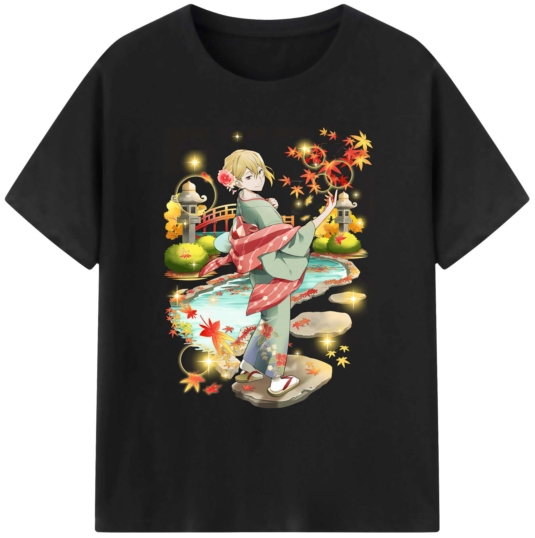 （画像用） 文豪ストレイドッグス Bungo Stray Dogs 綿100％ メンズ半袖Tシャツ｜肌触りやわらか＆通気性