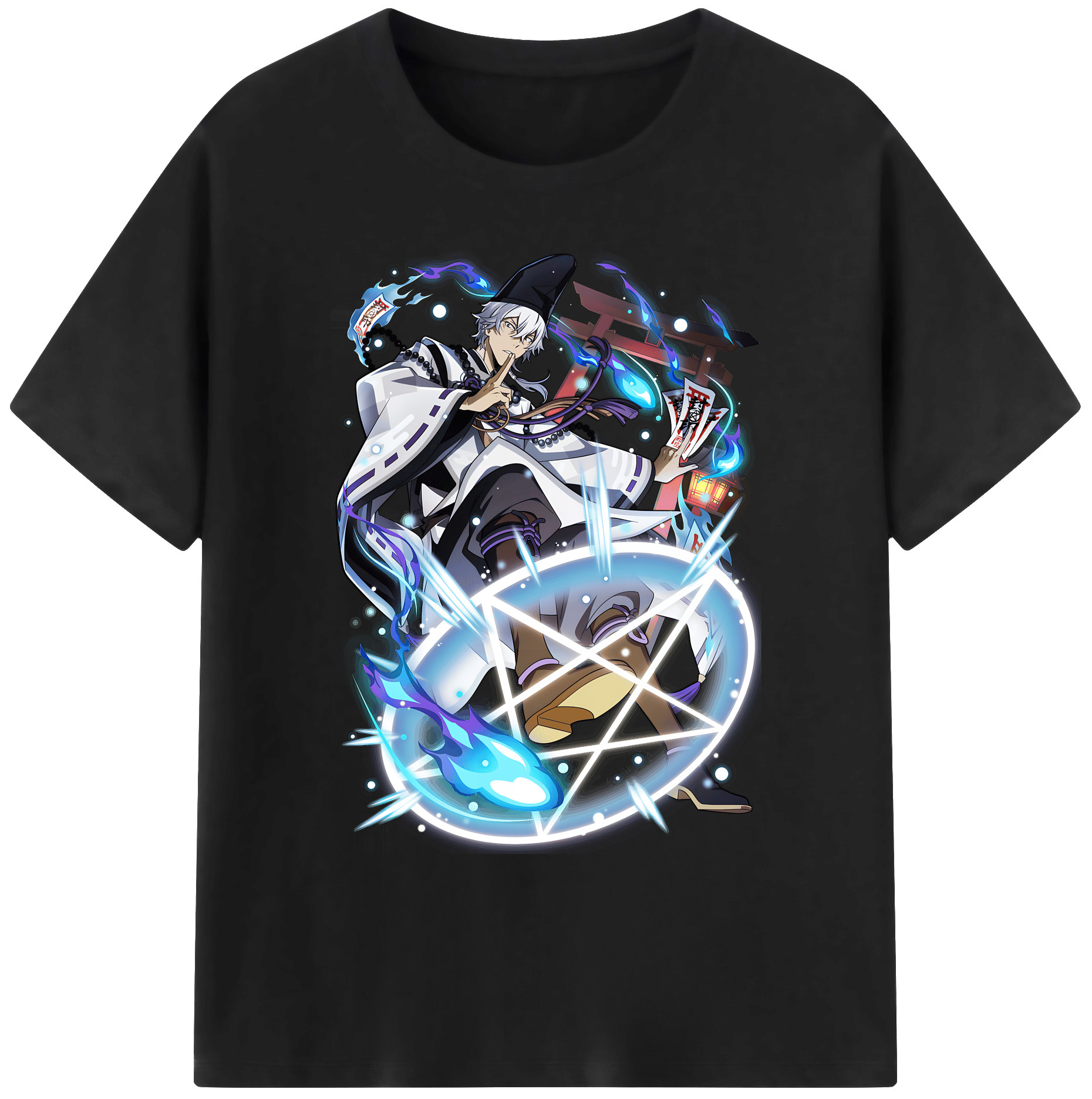 （画像用） 文豪ストレイドッグス Bungo Stray Dogs 綿100％ メンズ半袖Tシャツ｜肌触りやわらか＆通気性