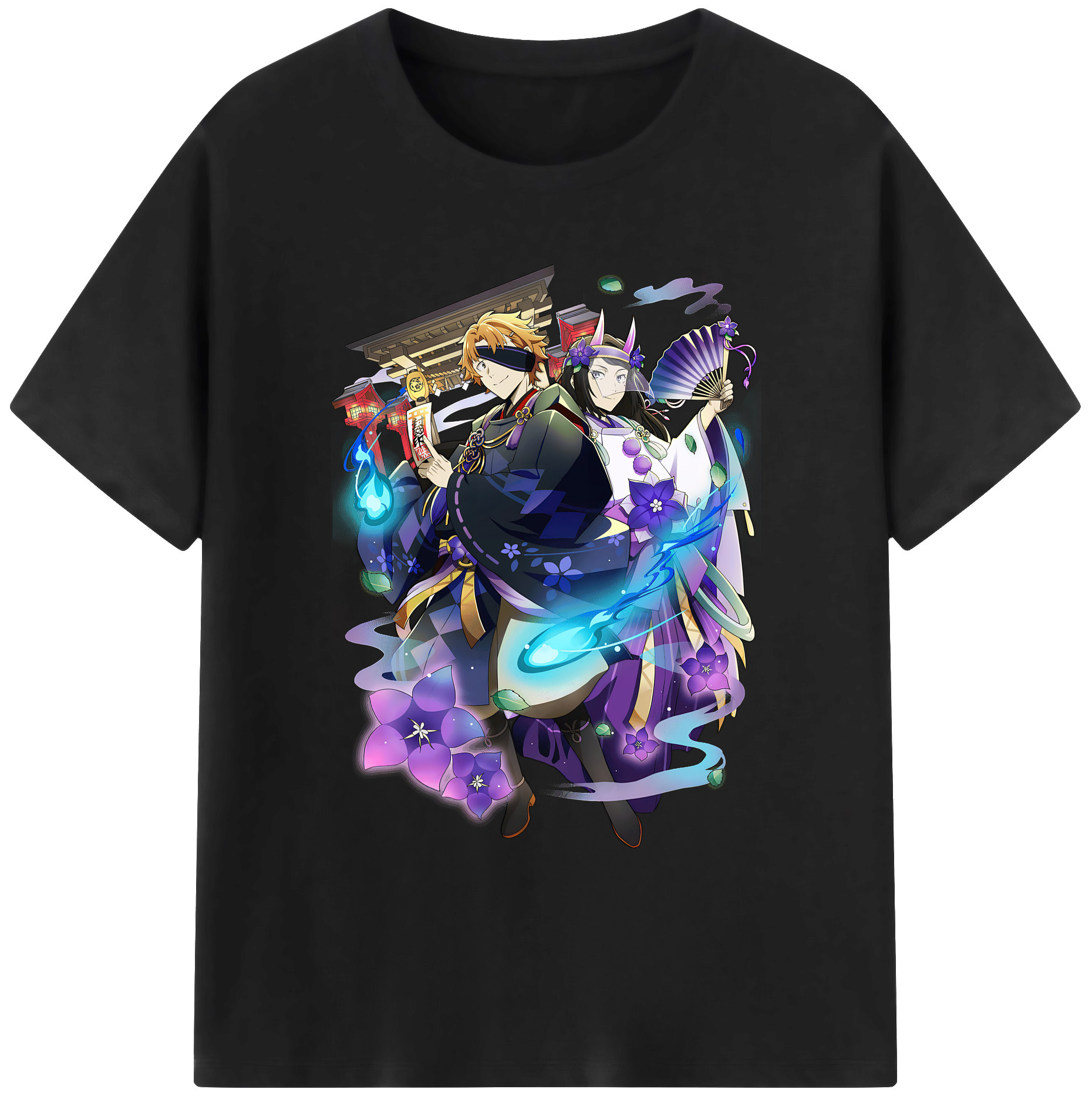 （画像用） 文豪ストレイドッグス Bungo Stray Dogs 綿100％ メンズ半袖Tシャツ｜肌触りやわらか＆通気性