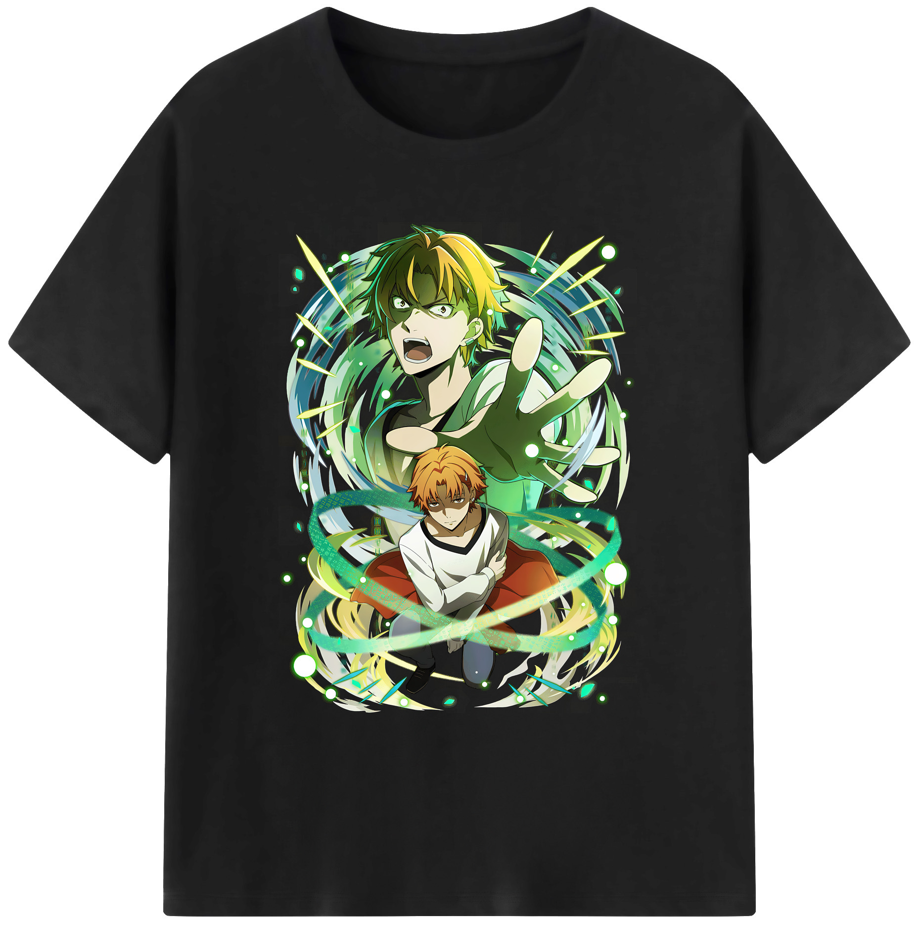 （画像用） 文豪ストレイドッグス Bungo Stray Dogs 綿100％ メンズ半袖Tシャツ｜肌触りやわらか＆通気性