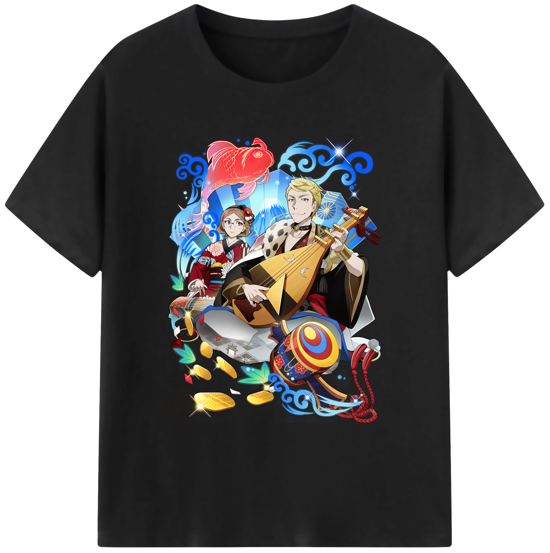 （画像用） 文豪ストレイドッグス Bungo Stray Dogs 綿100％ メンズ半袖Tシャツ｜肌触りやわらか＆通気性