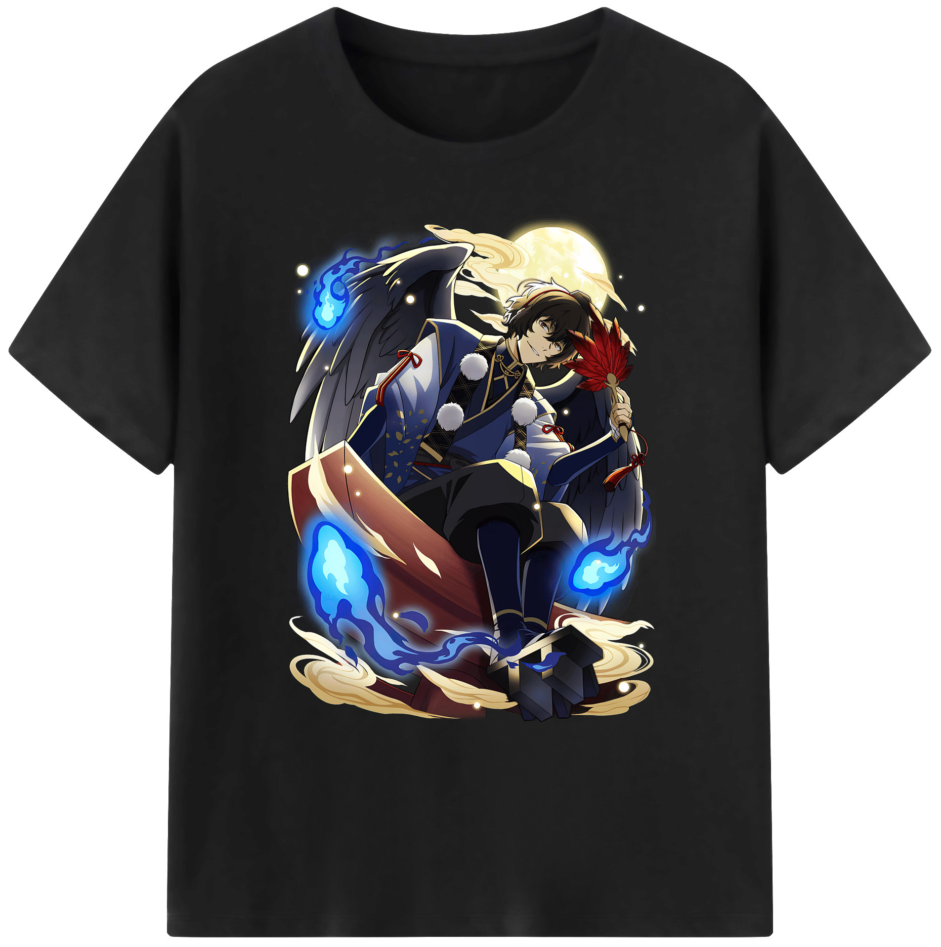 （画像用） 文豪ストレイドッグス Bungo Stray Dogs 綿100％ メンズ半袖Tシャツ｜肌触りやわらか＆通気性