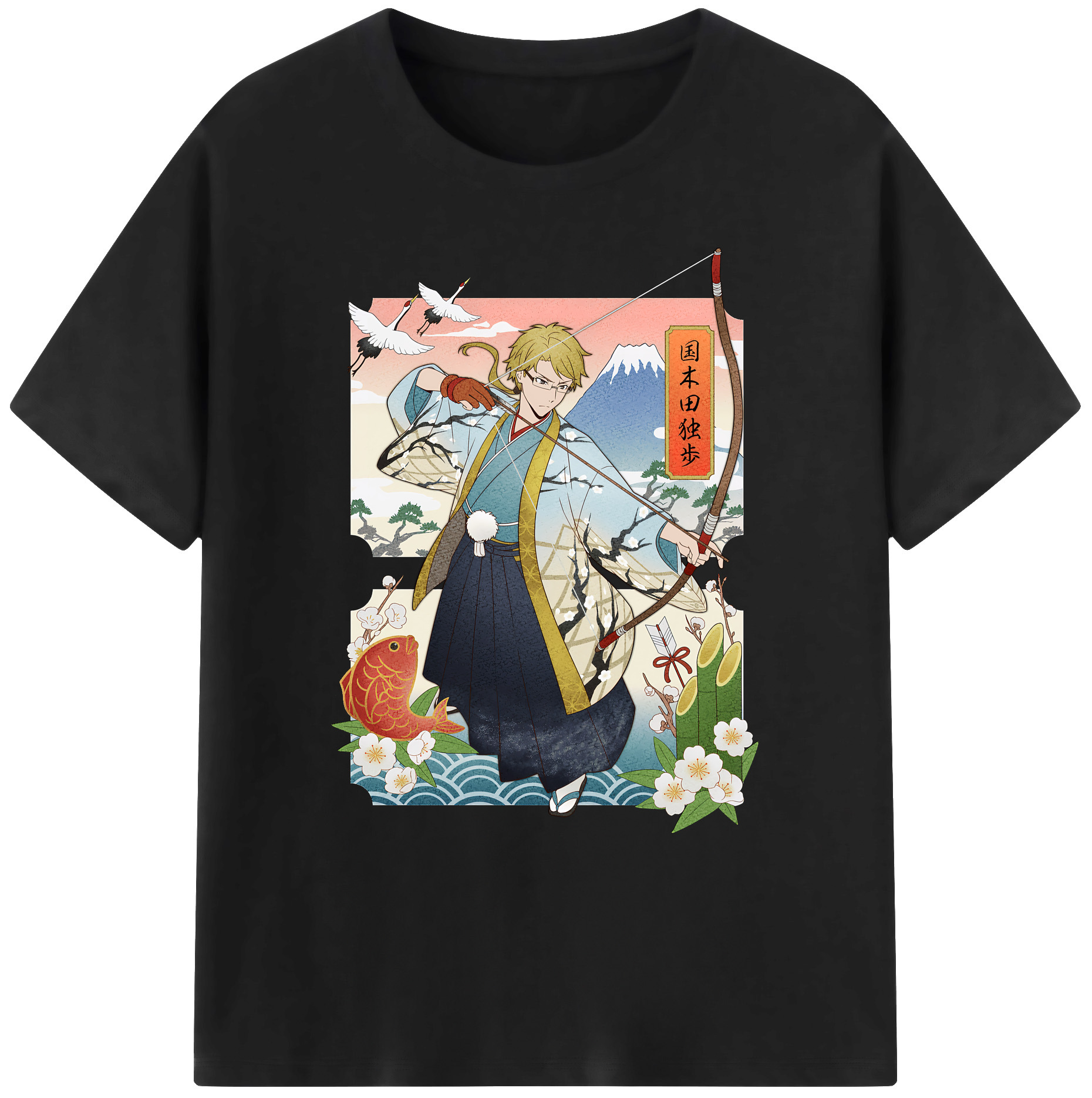 （画像用） 文豪ストレイドッグス Bungo Stray Dogs 綿100％ メンズ半袖Tシャツ｜肌触りやわらか＆通気性