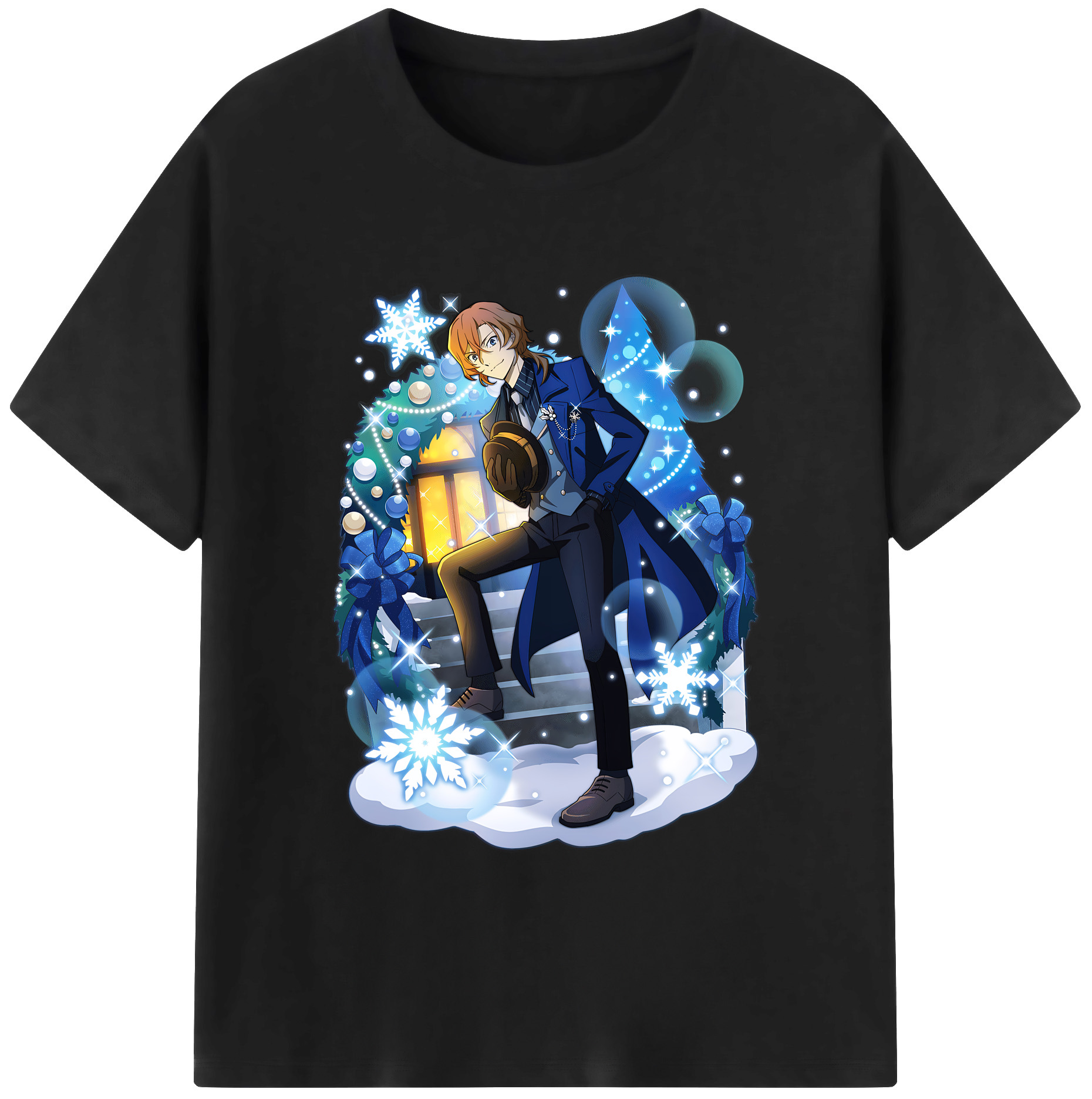 （画像用） 文豪ストレイドッグス Bungo Stray Dogs 綿100％ メンズ半袖Tシャツ｜肌触りやわらか＆通気性