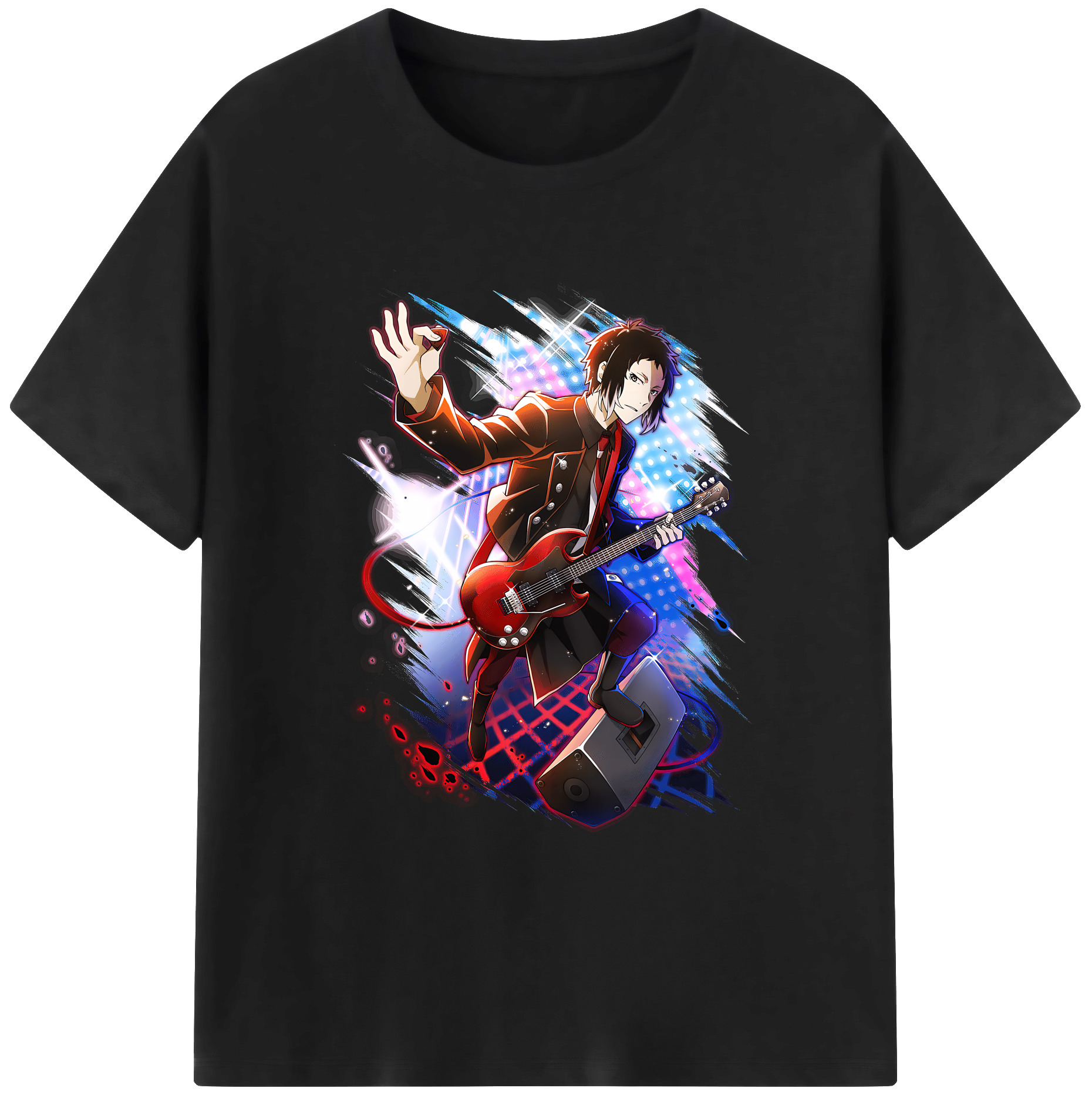 （画像用） 文豪ストレイドッグス Bungo Stray Dogs 綿100％ メンズ半袖Tシャツ｜肌触りやわらか＆通気性