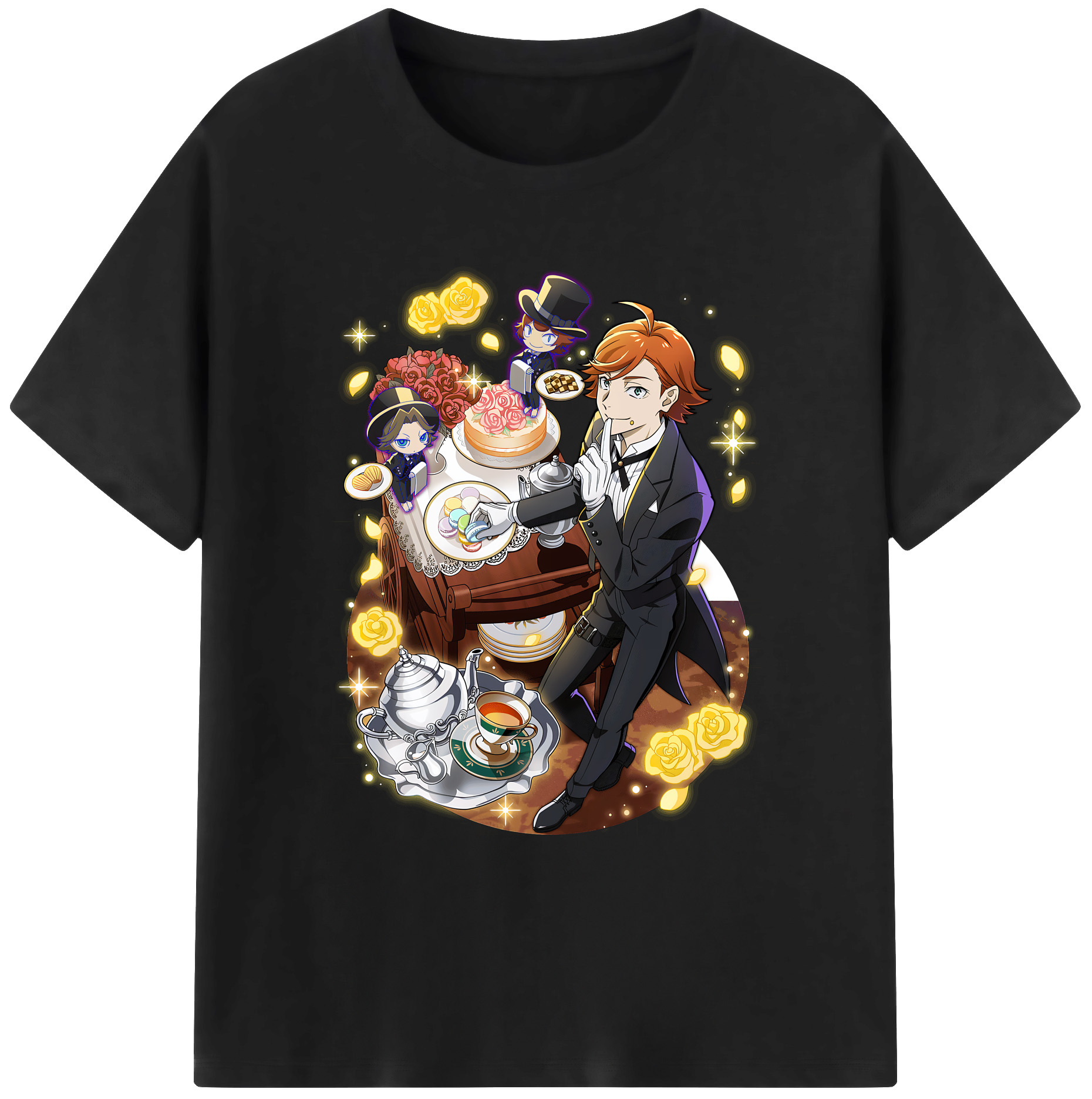 （画像用） 文豪ストレイドッグス Bungo Stray Dogs 綿100％ メンズ半袖Tシャツ｜肌触りやわらか＆通気性