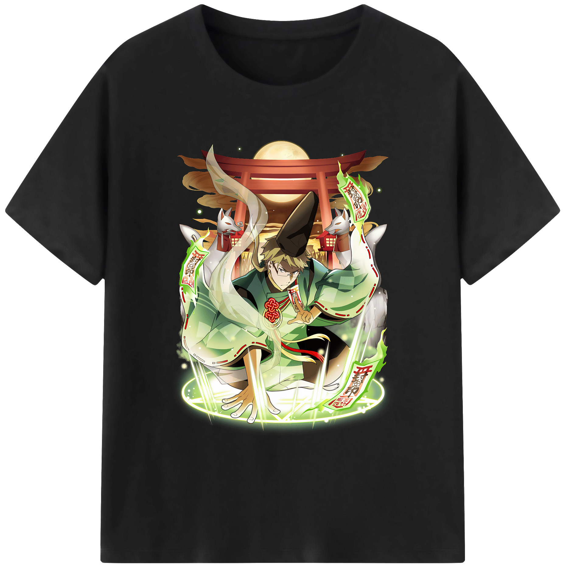 （画像用） 文豪ストレイドッグス Bungo Stray Dogs 綿100％ メンズ半袖Tシャツ｜肌触りやわらか＆通気性