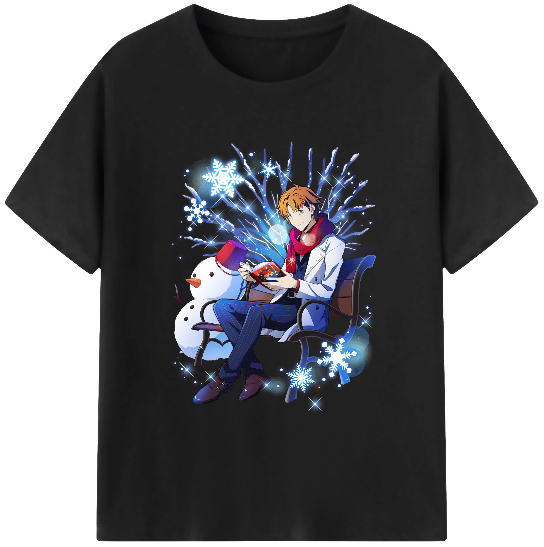 （画像用） 文豪ストレイドッグス Bungo Stray Dogs 綿100％ メンズ半袖Tシャツ｜肌触りやわらか＆通気性