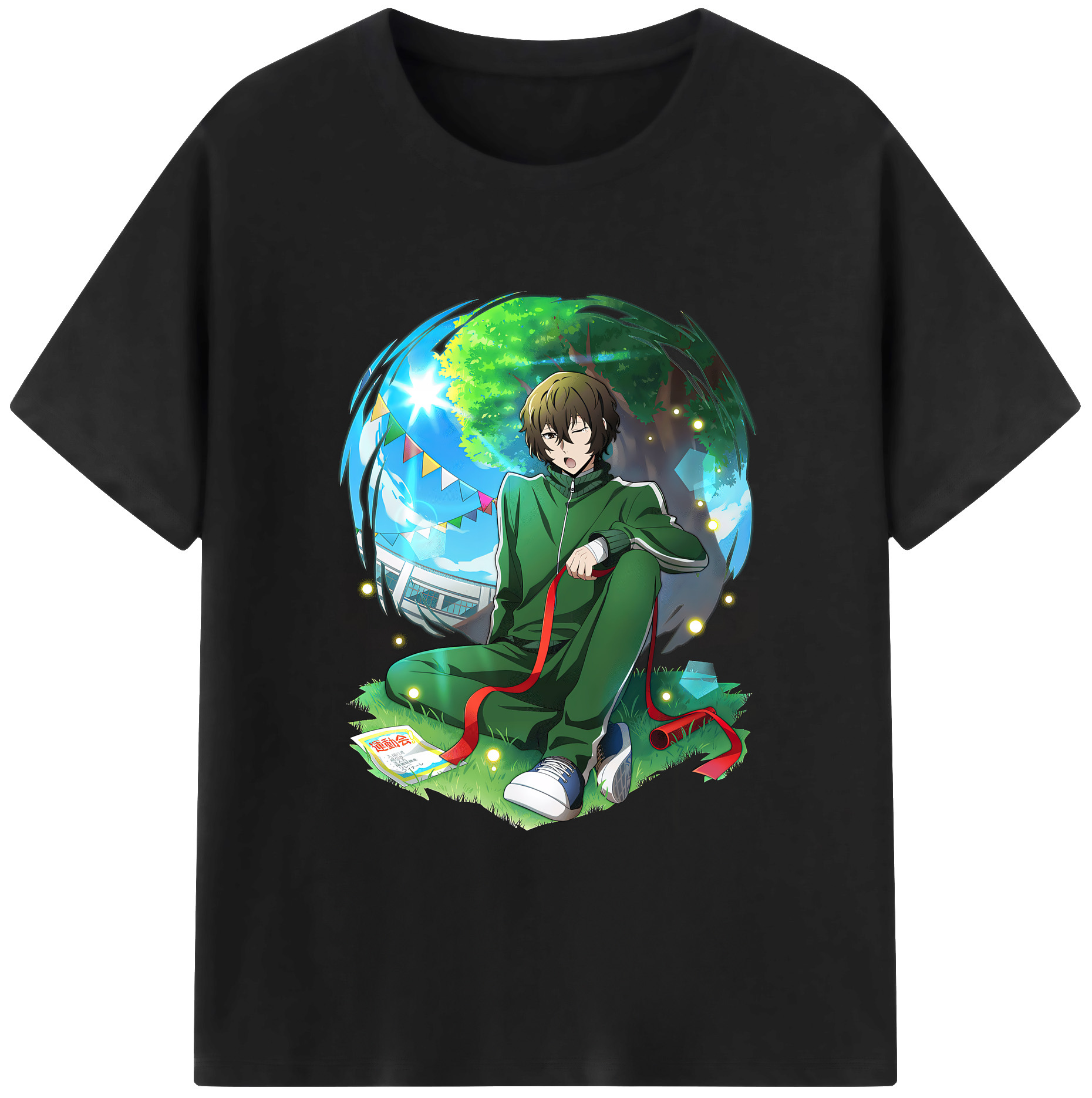 （画像用） 文豪ストレイドッグス Bungo Stray Dogs 綿100％ メンズ半袖Tシャツ｜肌触りやわらか＆通気性
