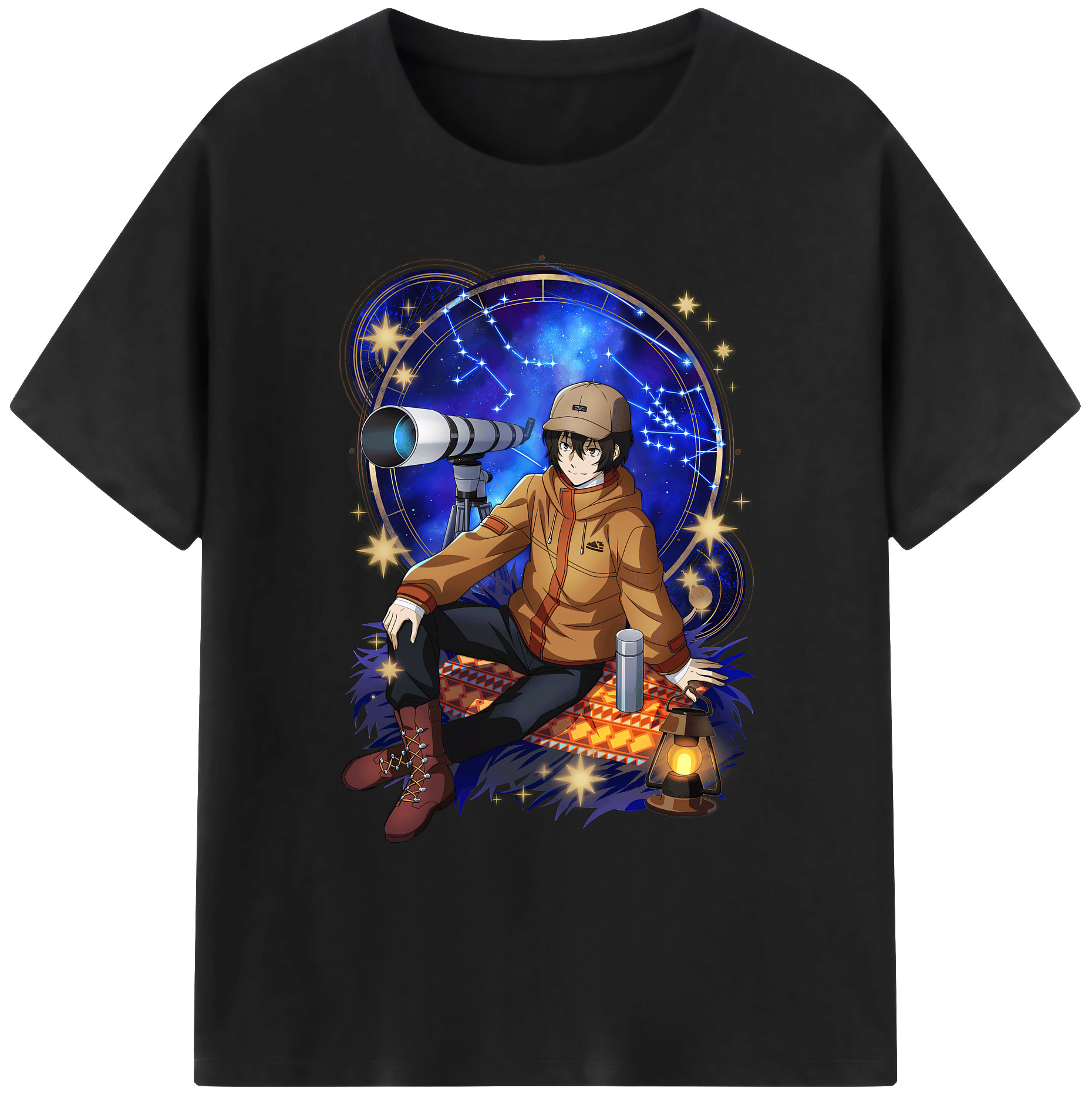 （画像用） 文豪ストレイドッグス Bungo Stray Dogs 綿100％ メンズ半袖Tシャツ｜肌触りやわらか＆通気性