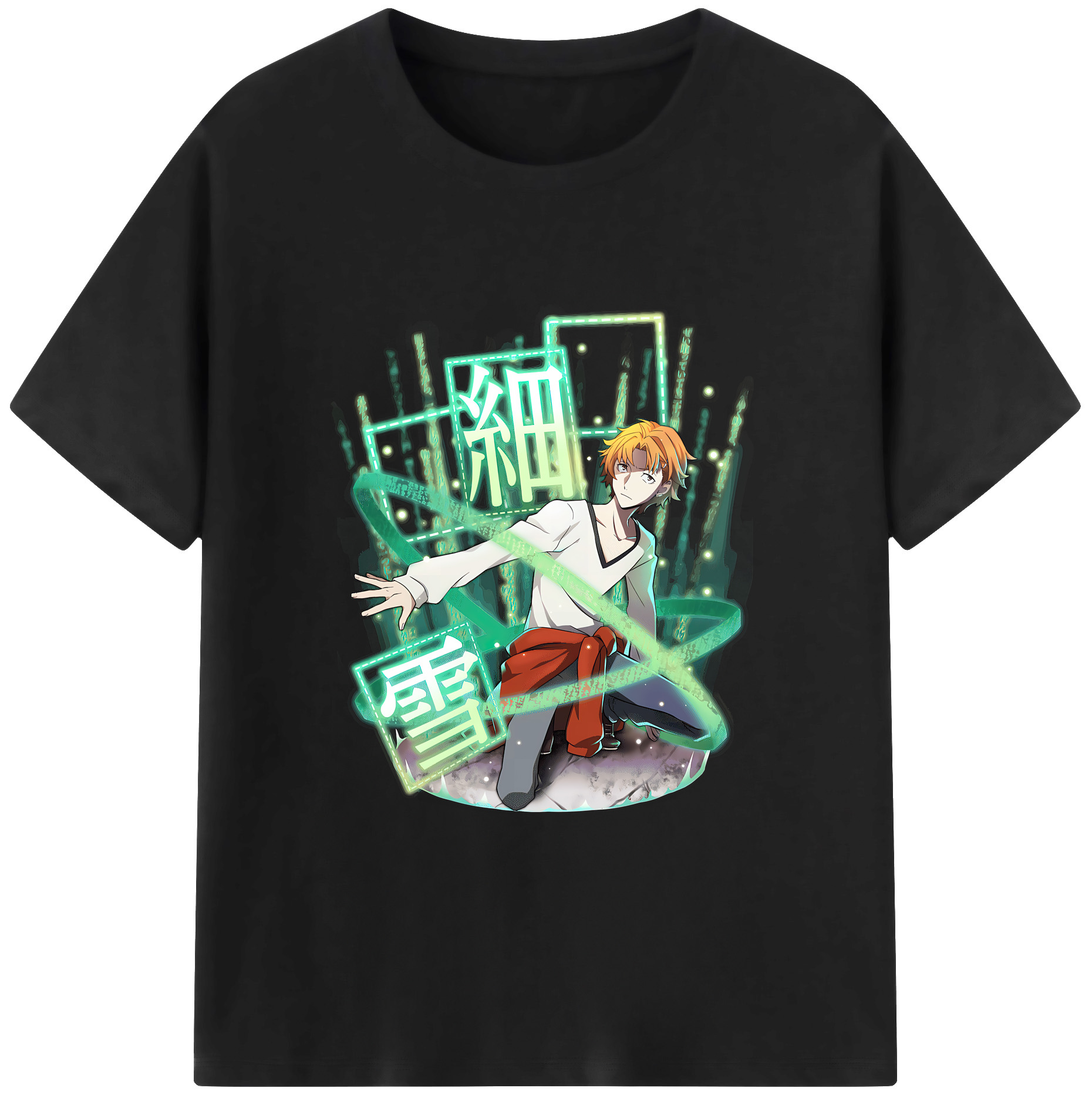 （画像用） 文豪ストレイドッグス Bungo Stray Dogs 綿100％ メンズ半袖Tシャツ｜肌触りやわらか＆通気性