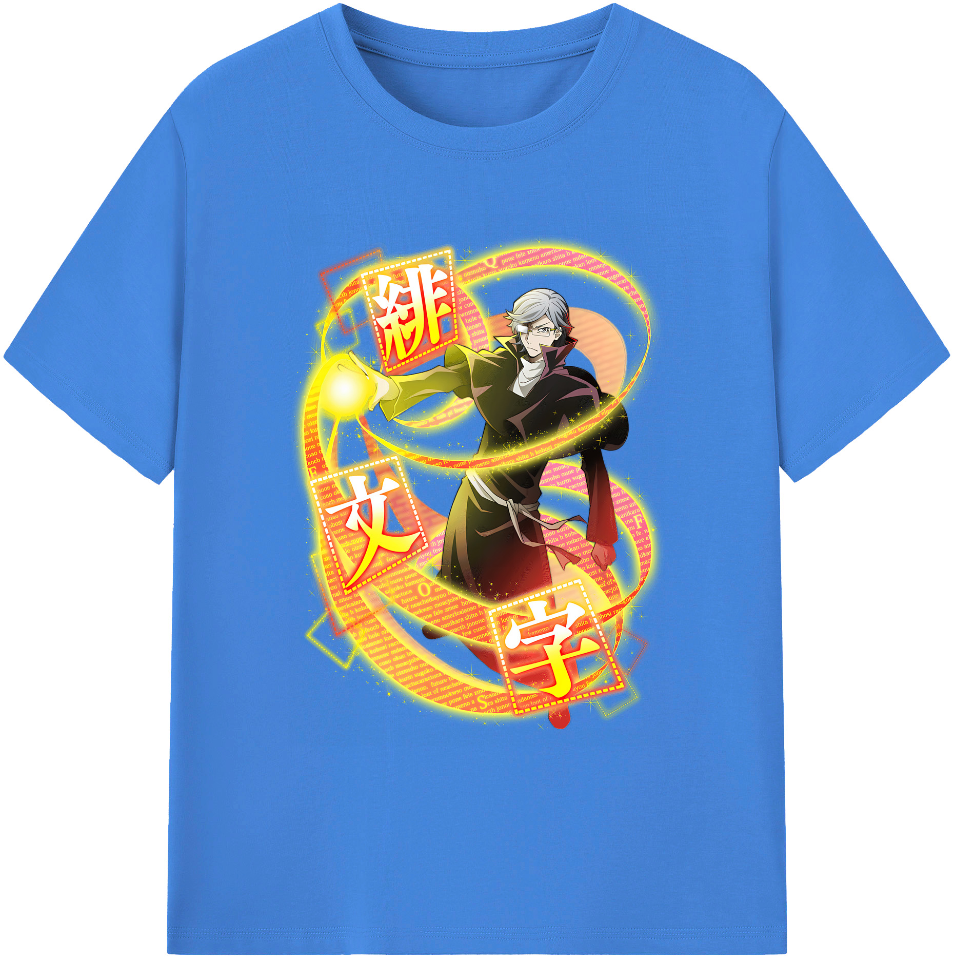 （画像用） 文豪ストレイドッグス Bungo Stray Dogs 綿100％ メンズ半袖Tシャツ｜肌触りやわらか＆通気性