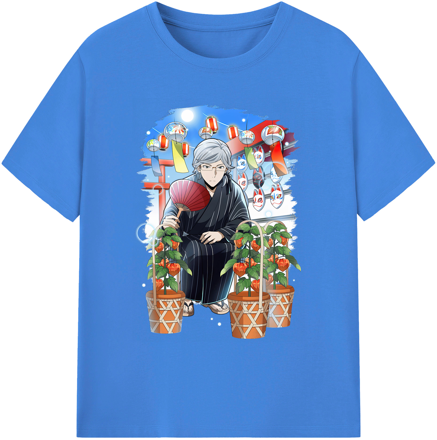 （画像用） 文豪ストレイドッグス Bungo Stray Dogs 綿100％ メンズ半袖Tシャツ｜肌触りやわらか＆通気性