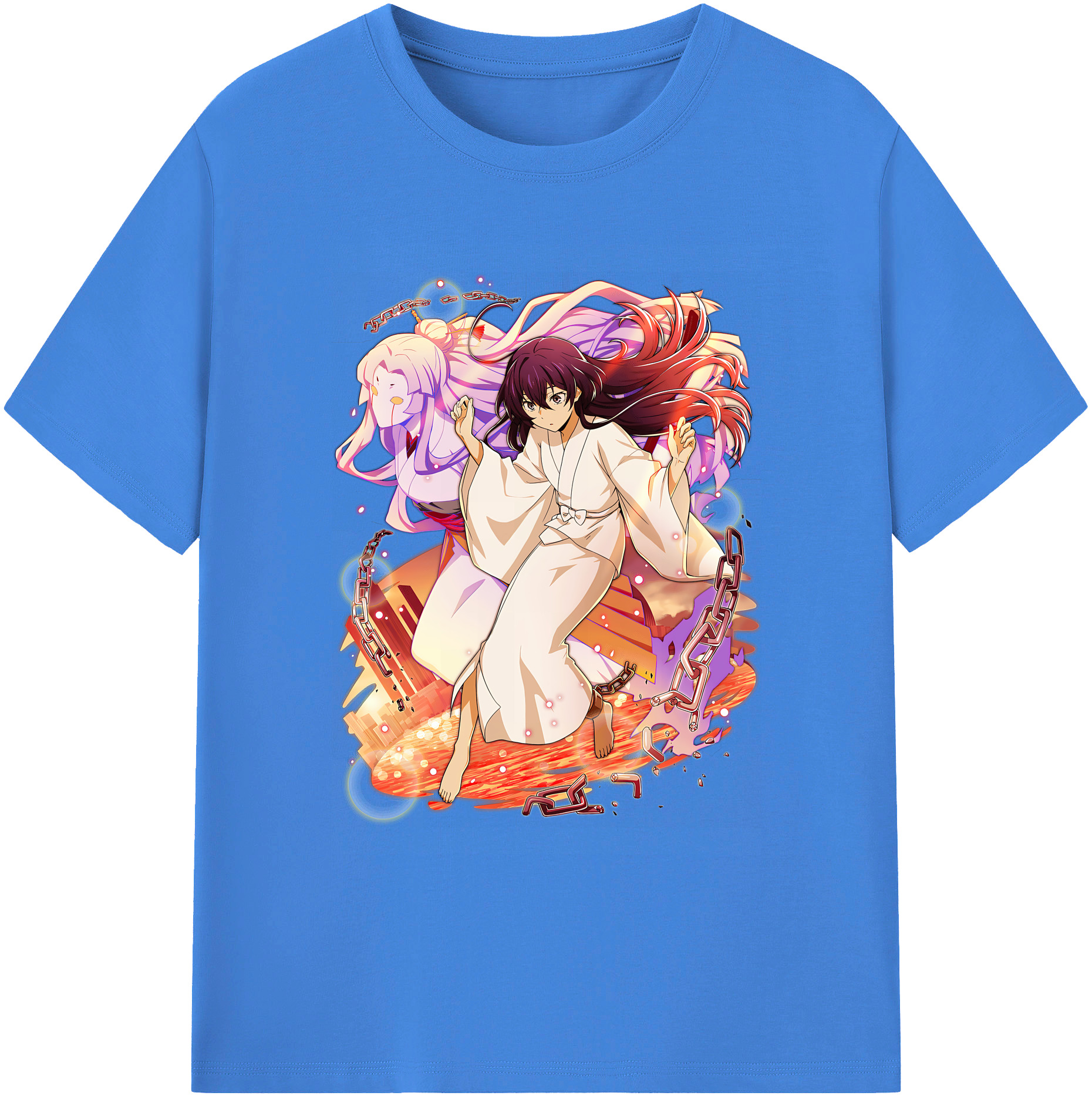 （画像用） 文豪ストレイドッグス Bungo Stray Dogs 綿100％ メンズ半袖Tシャツ｜肌触りやわらか＆通気性
