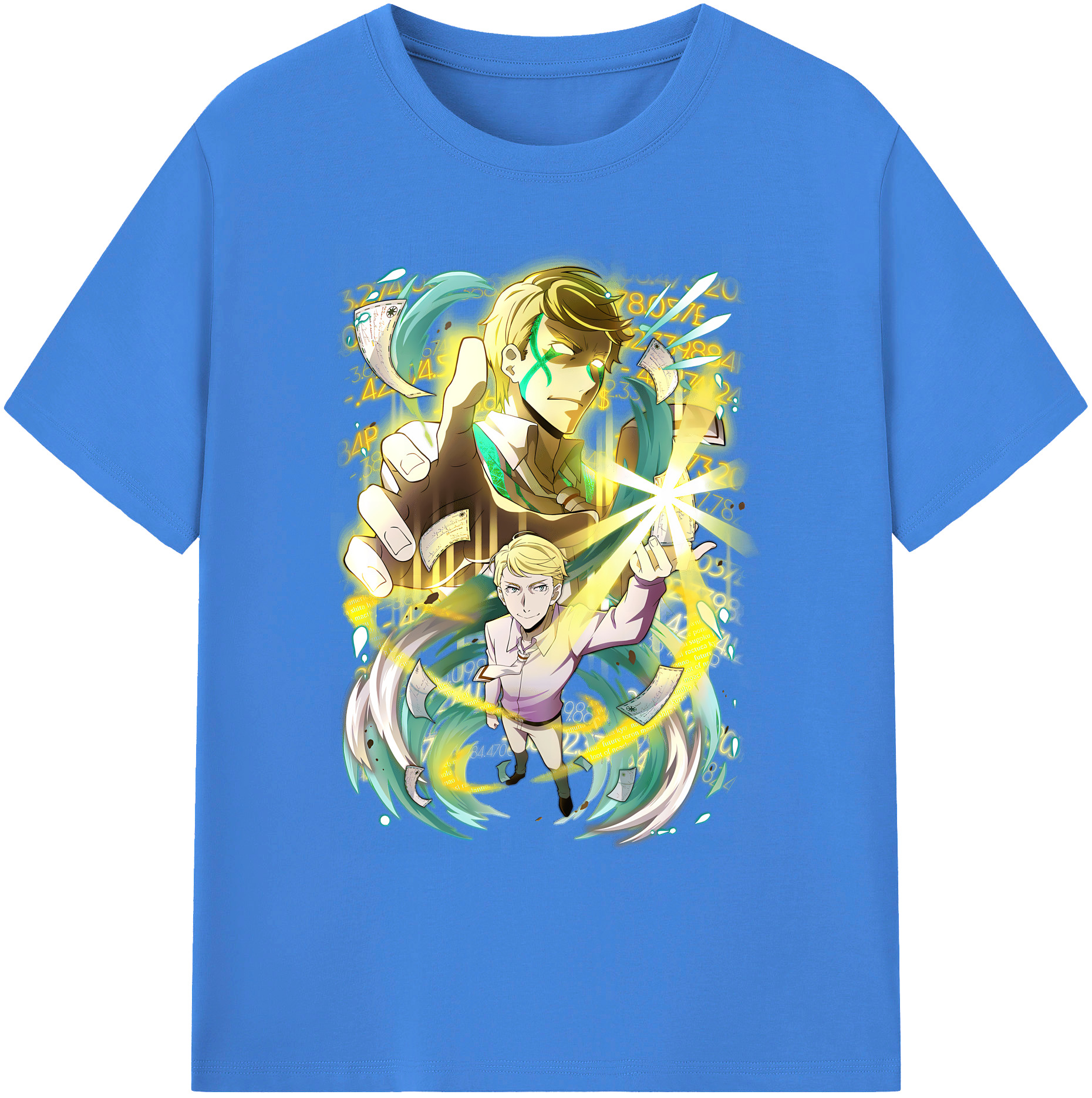 （画像用） 文豪ストレイドッグス Bungo Stray Dogs 綿100％ メンズ半袖Tシャツ｜肌触りやわらか＆通気性