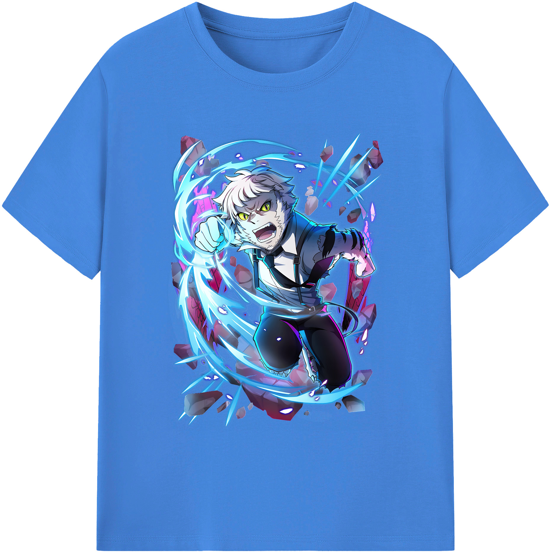 （画像用） 文豪ストレイドッグス Bungo Stray Dogs 綿100％ メンズ半袖Tシャツ｜肌触りやわらか＆通気性