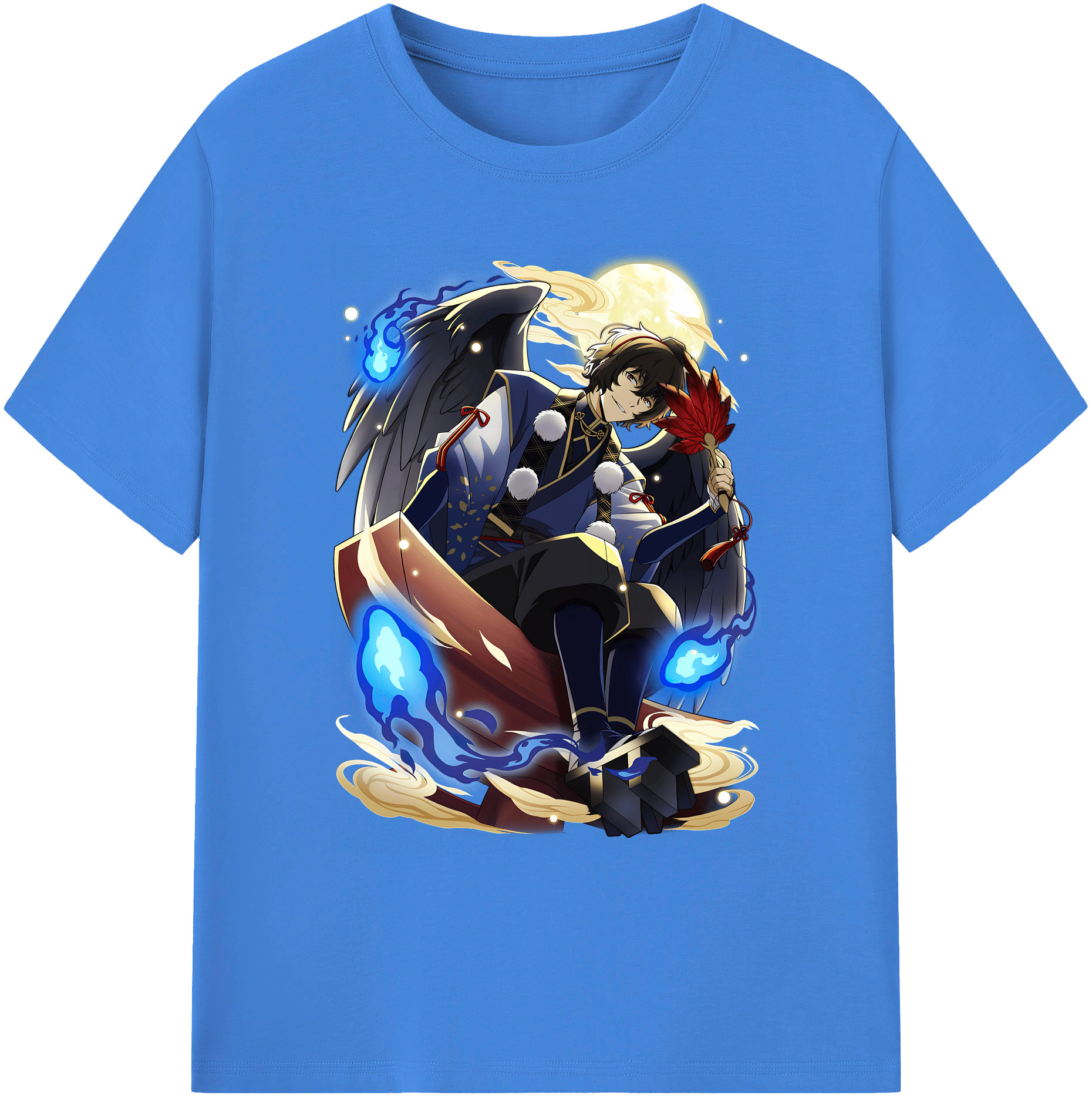 （画像用） 文豪ストレイドッグス Bungo Stray Dogs 綿100％ メンズ半袖Tシャツ｜肌触りやわらか＆通気性