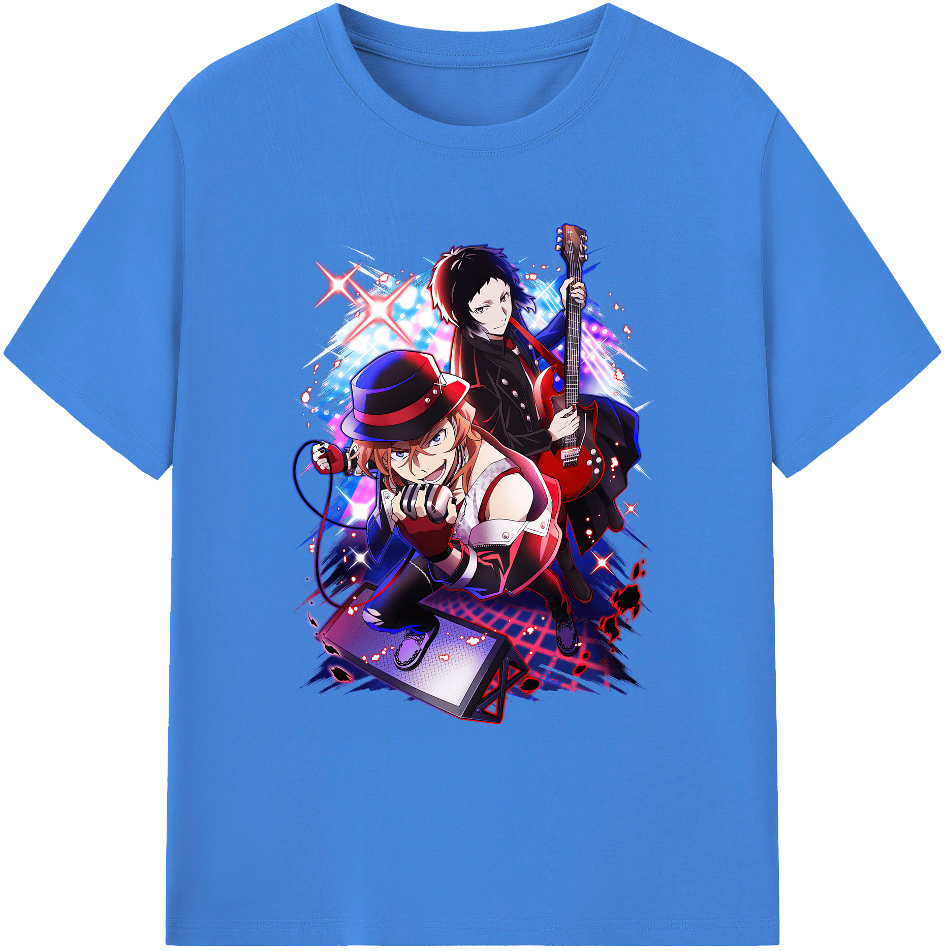 （画像用） 文豪ストレイドッグス Bungo Stray Dogs 綿100％ メンズ半袖Tシャツ｜肌触りやわらか＆通気性