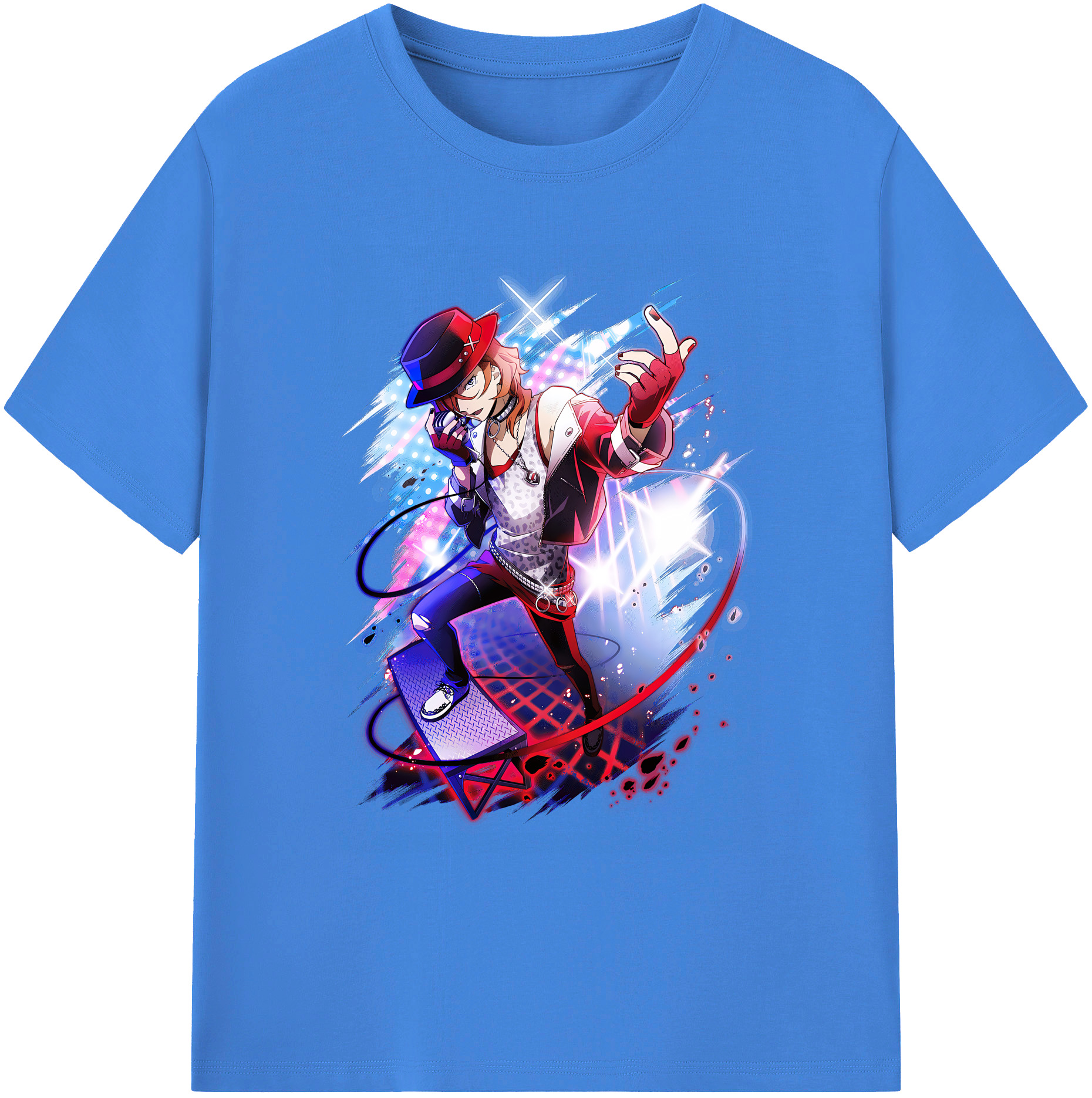 （画像用） 文豪ストレイドッグス Bungo Stray Dogs 綿100％ メンズ半袖Tシャツ｜肌触りやわらか＆通気性
