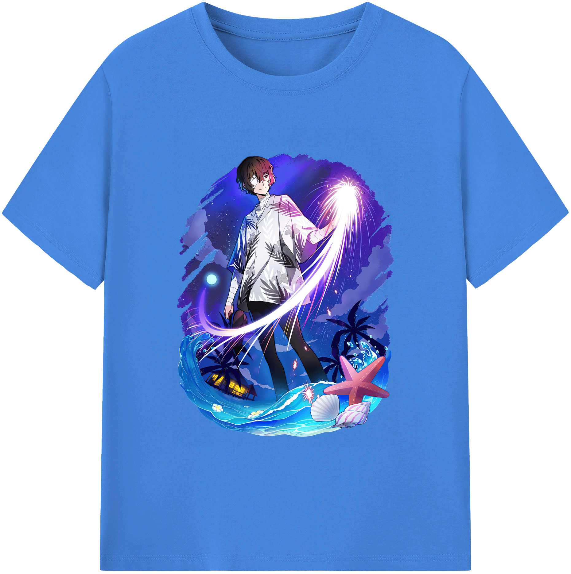 （画像用） 文豪ストレイドッグス Bungo Stray Dogs 綿100％ メンズ半袖Tシャツ｜肌触りやわらか＆通気性