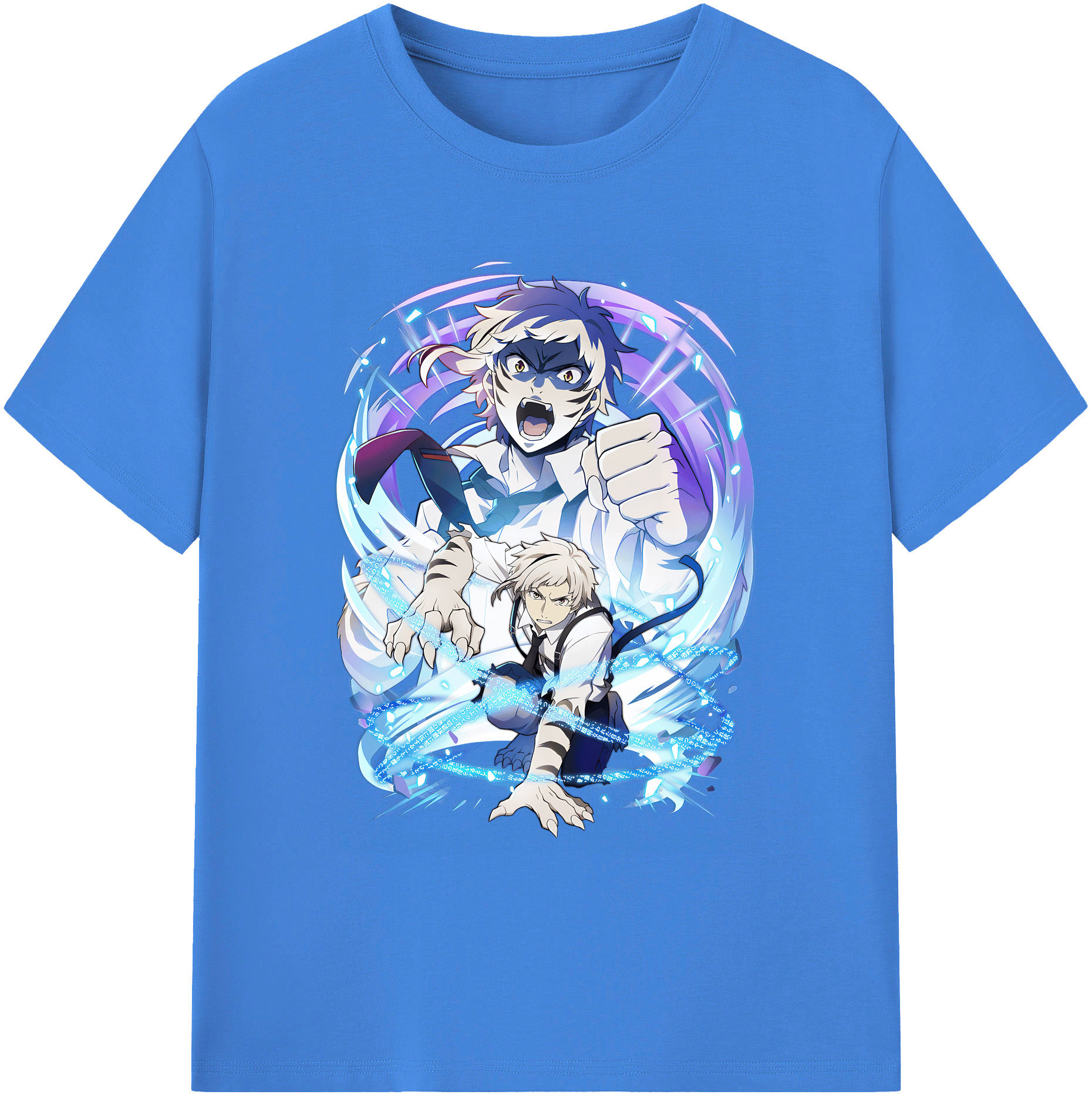 （画像用） 文豪ストレイドッグス Bungo Stray Dogs 綿100％ メンズ半袖Tシャツ｜肌触りやわらか＆通気性