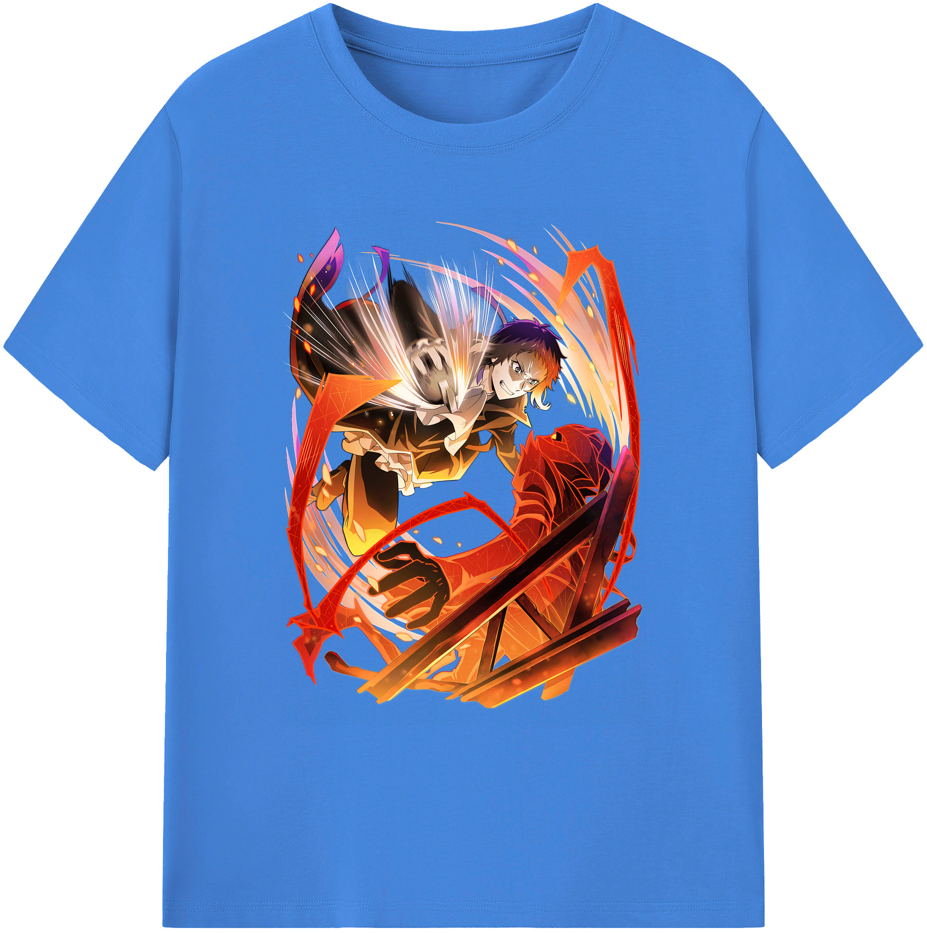 （画像用） 文豪ストレイドッグス Bungo Stray Dogs 綿100％ メンズ半袖Tシャツ｜肌触りやわらか＆通気性