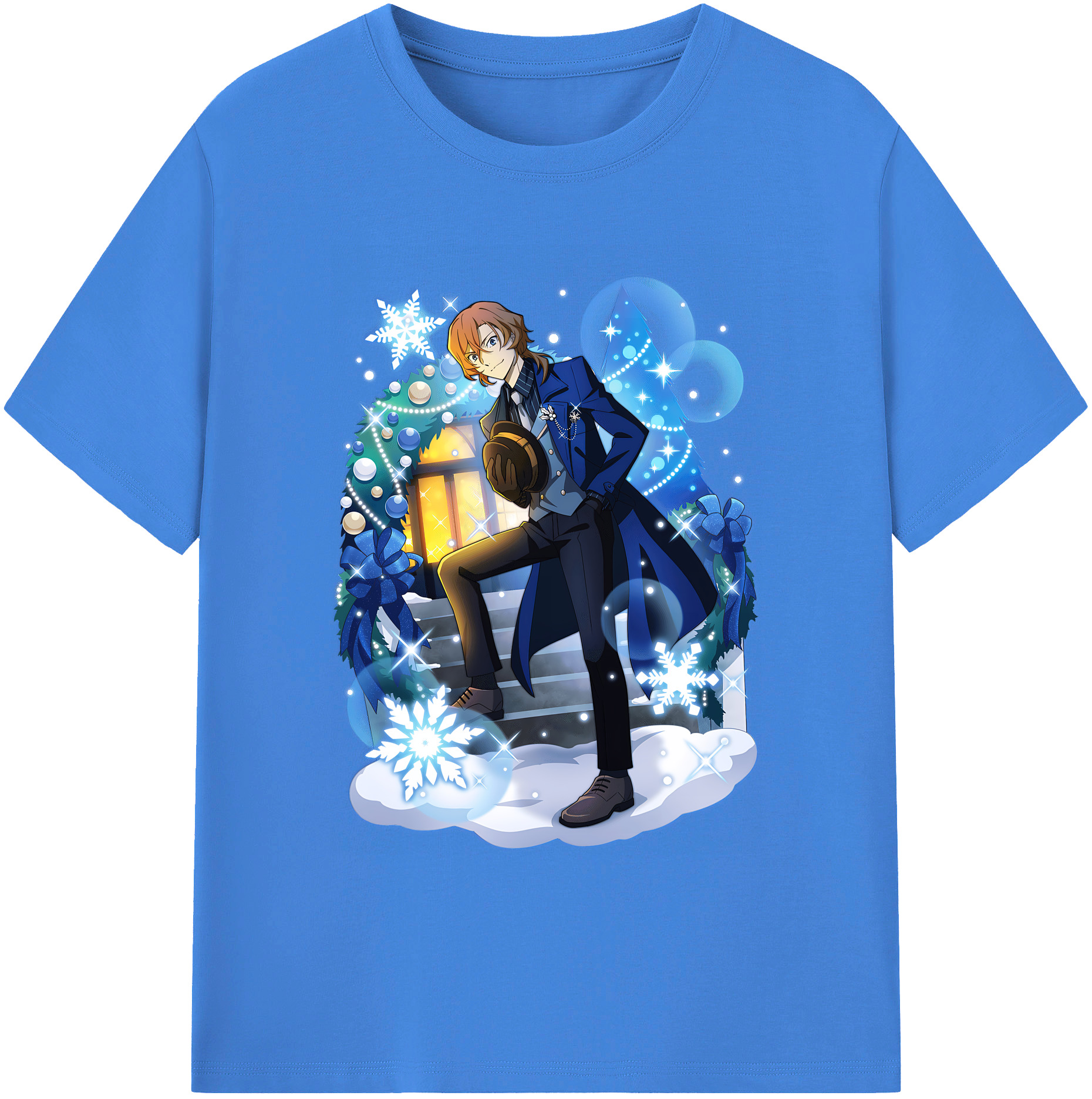 （画像用） 文豪ストレイドッグス Bungo Stray Dogs 綿100％ メンズ半袖Tシャツ｜肌触りやわらか＆通気性