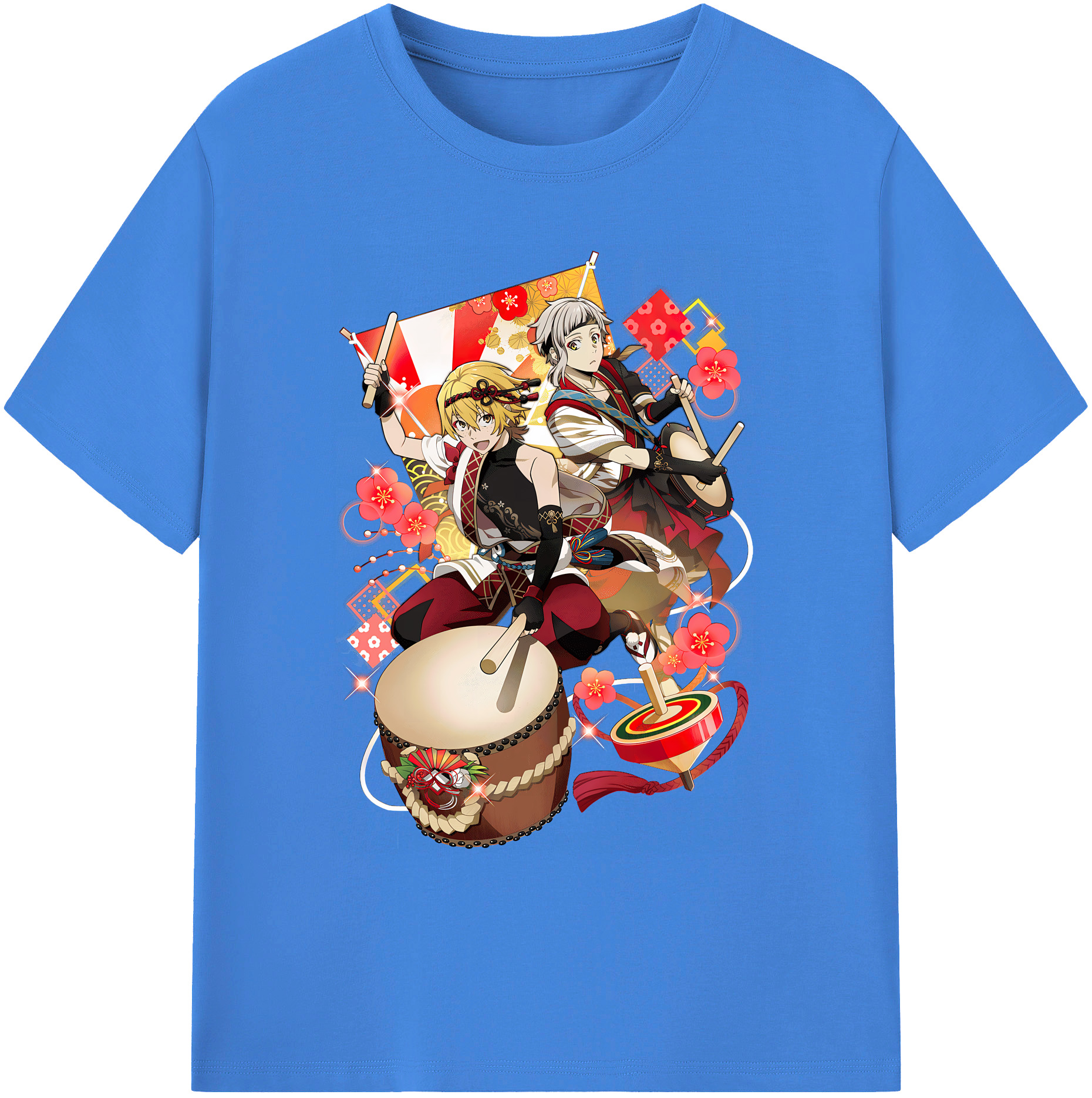 （画像用） 文豪ストレイドッグス Bungo Stray Dogs 綿100％ メンズ半袖Tシャツ｜肌触りやわらか＆通気性