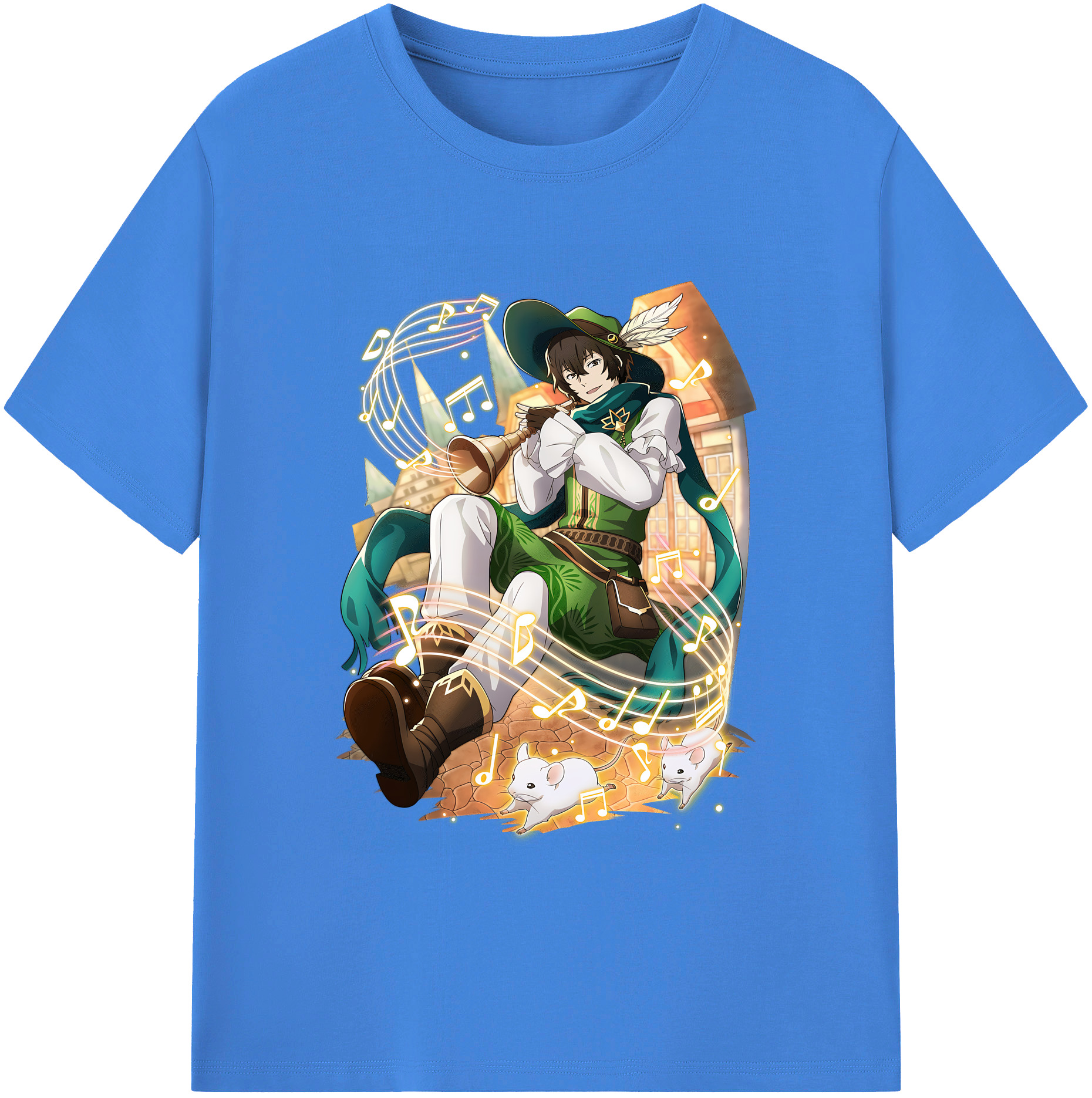 （画像用） 文豪ストレイドッグス Bungo Stray Dogs 綿100％ メンズ半袖Tシャツ｜肌触りやわらか＆通気性