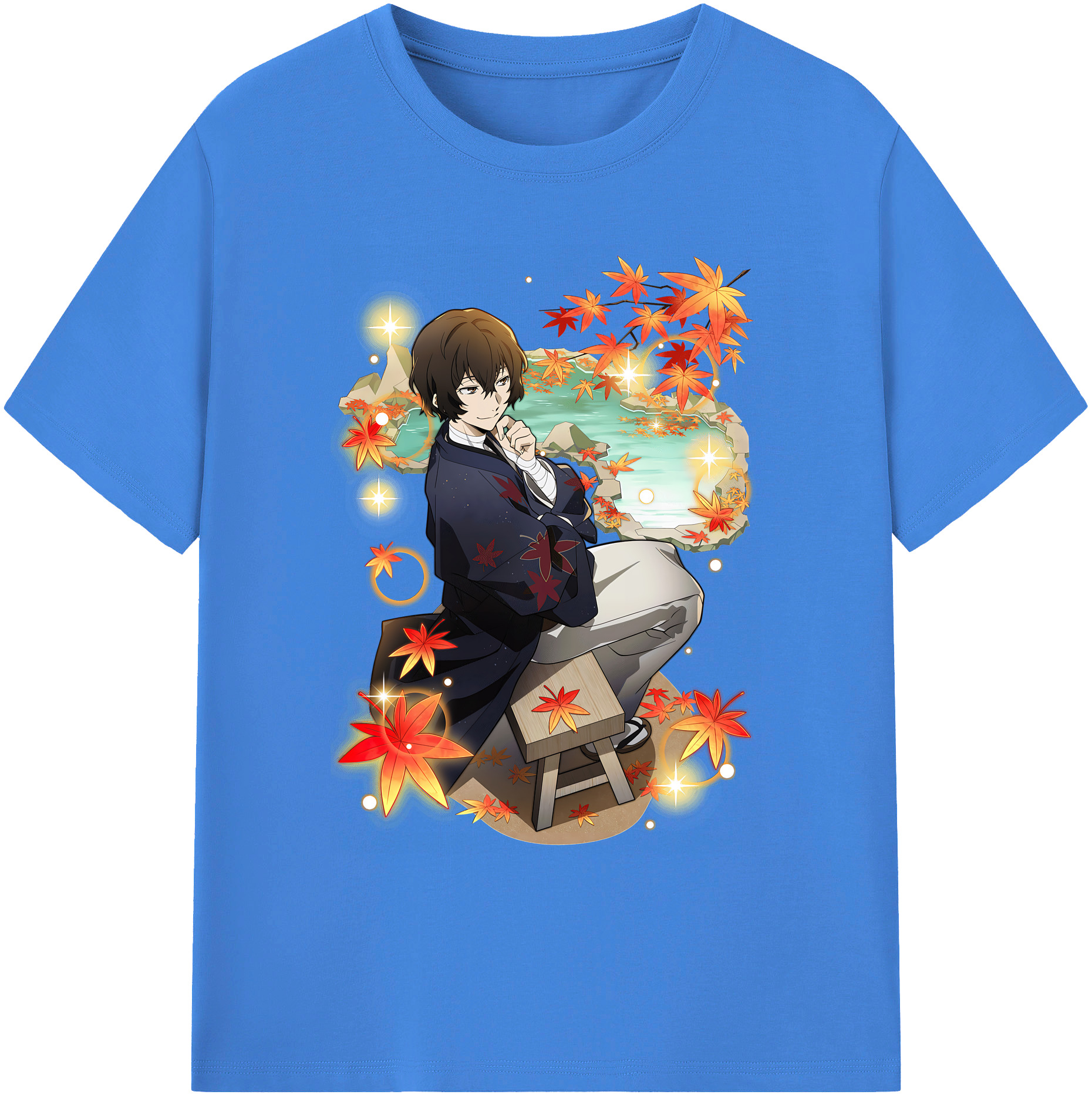 （画像用） 文豪ストレイドッグス Bungo Stray Dogs 綿100％ メンズ半袖Tシャツ｜肌触りやわらか＆通気性