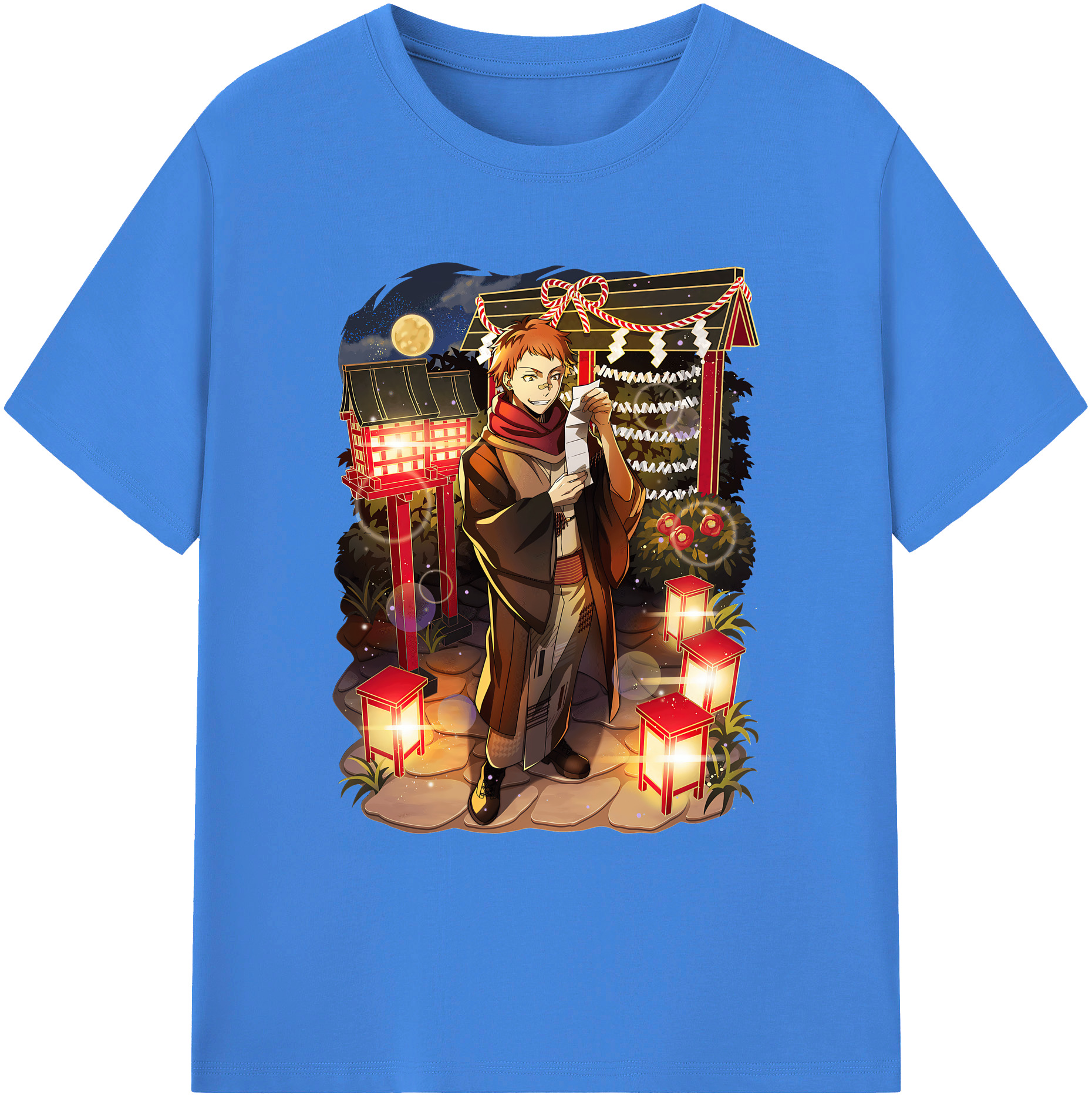 （画像用） 文豪ストレイドッグス Bungo Stray Dogs 綿100％ メンズ半袖Tシャツ｜肌触りやわらか＆通気性