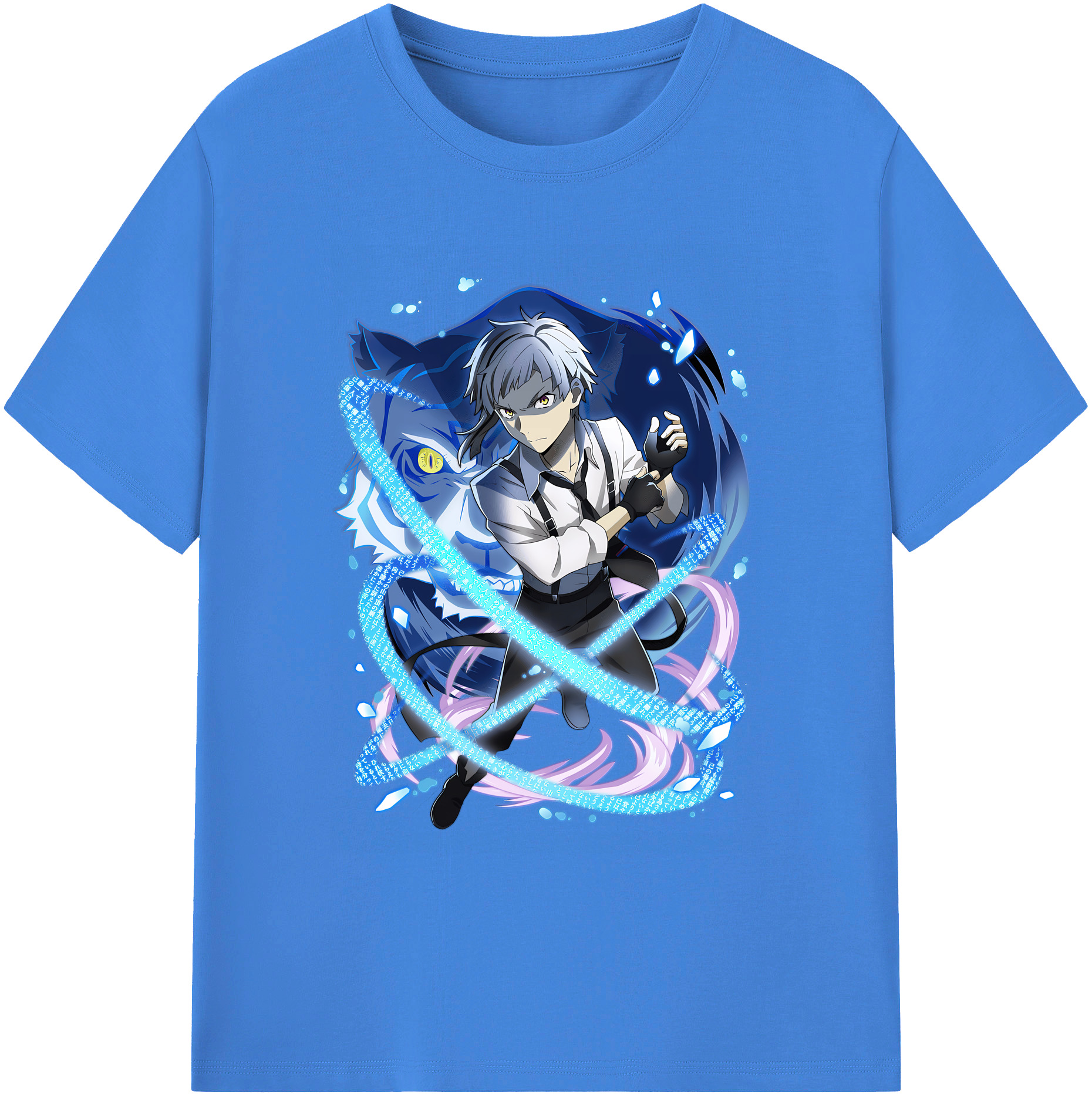 （画像用） 文豪ストレイドッグス Bungo Stray Dogs 綿100％ メンズ半袖Tシャツ｜肌触りやわらか＆通気性