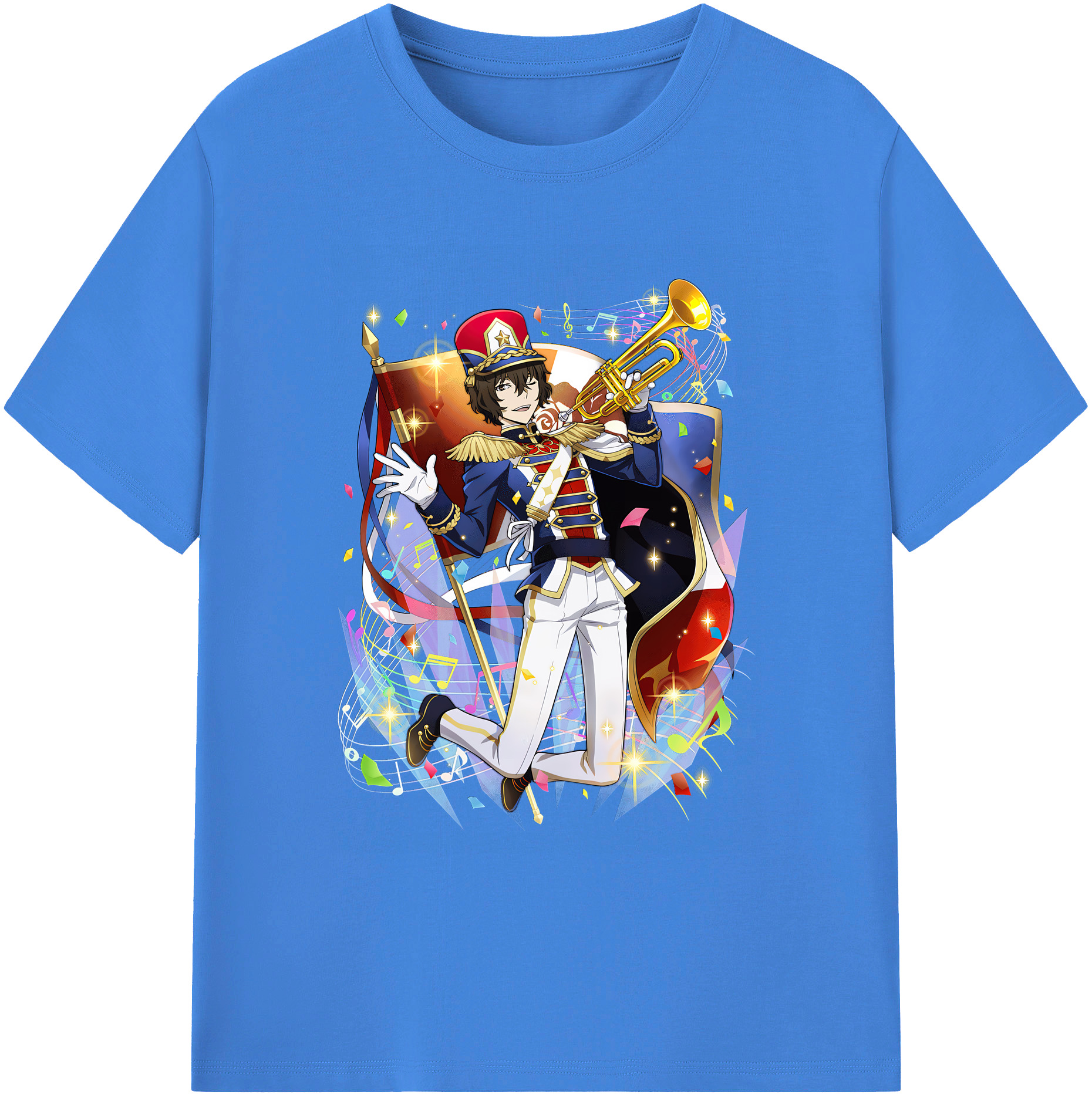 （画像用） 文豪ストレイドッグス Bungo Stray Dogs 綿100％ メンズ半袖Tシャツ｜肌触りやわらか＆通気性