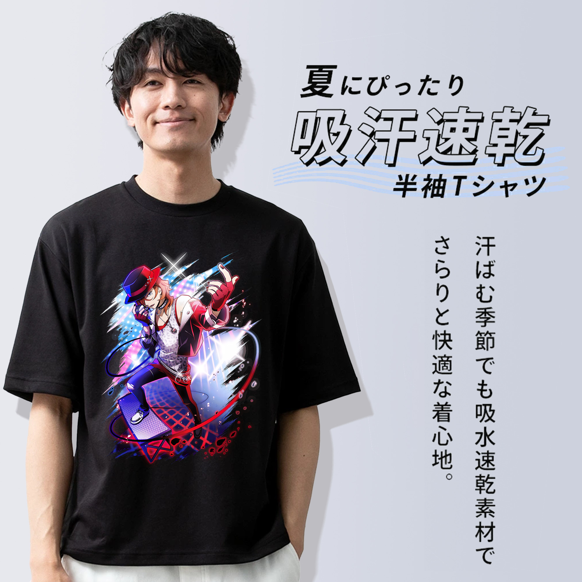 文豪ストレイドッグス Bungo Stray Dogs 綿100％ メンズ半袖Tシャツ｜肌触りやわらか＆通気性