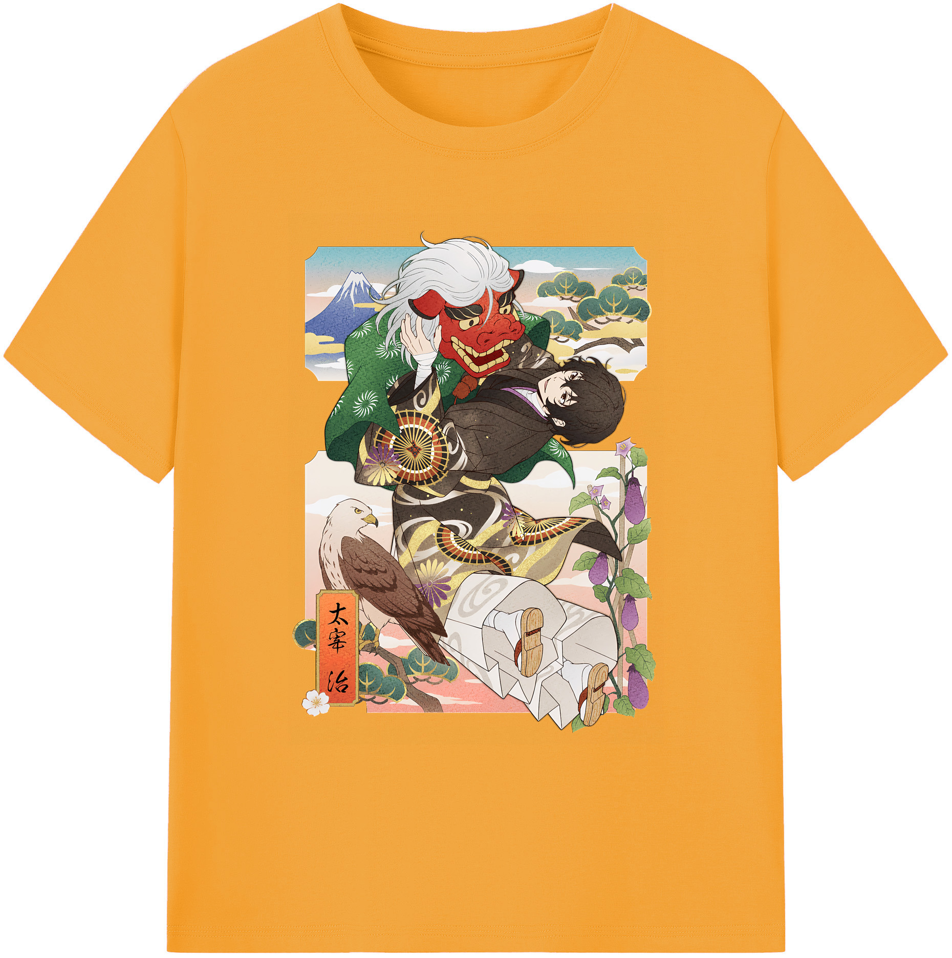 （画像用） 文豪ストレイドッグス Bungo Stray Dogs 綿100％ メンズ半袖Tシャツ｜肌触りやわらか＆通気性