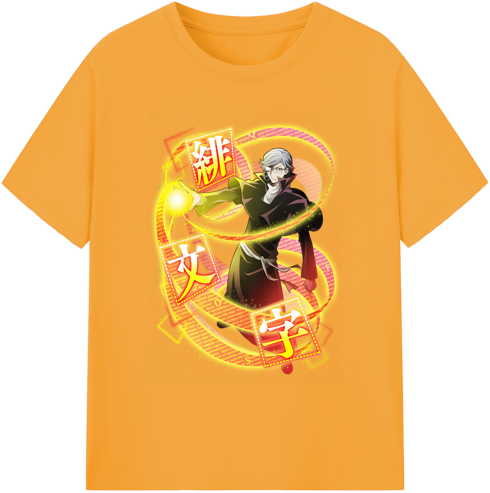 （画像用） 文豪ストレイドッグス Bungo Stray Dogs 綿100％ メンズ半袖Tシャツ｜肌触りやわらか＆通気性